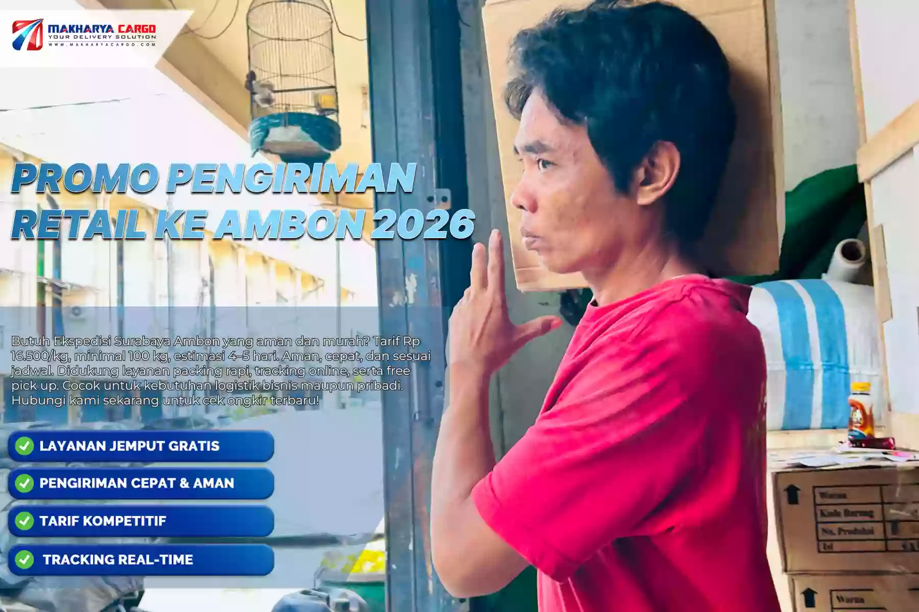 Promo Pengiriman Retail ke Ambon