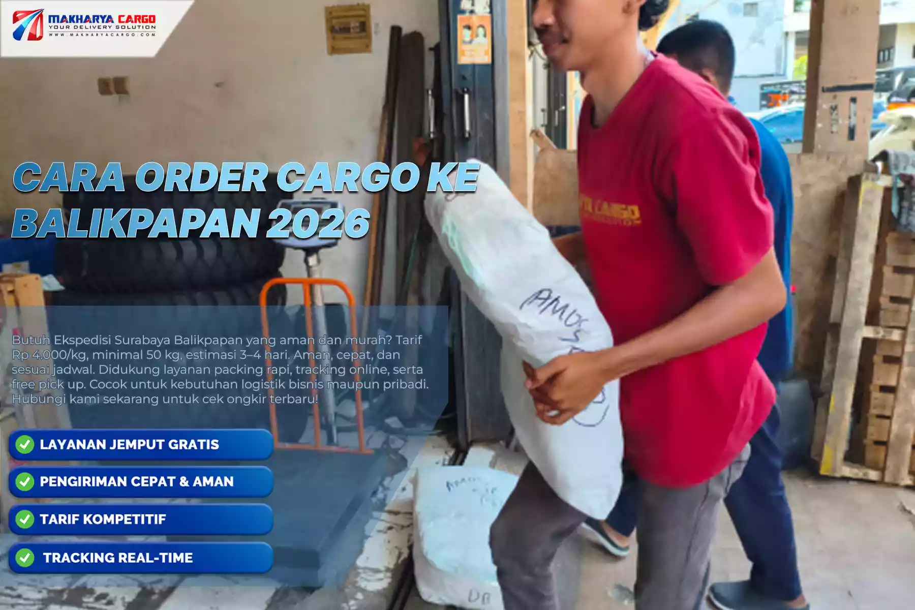 Cara Order Cargo ke Balikpapan