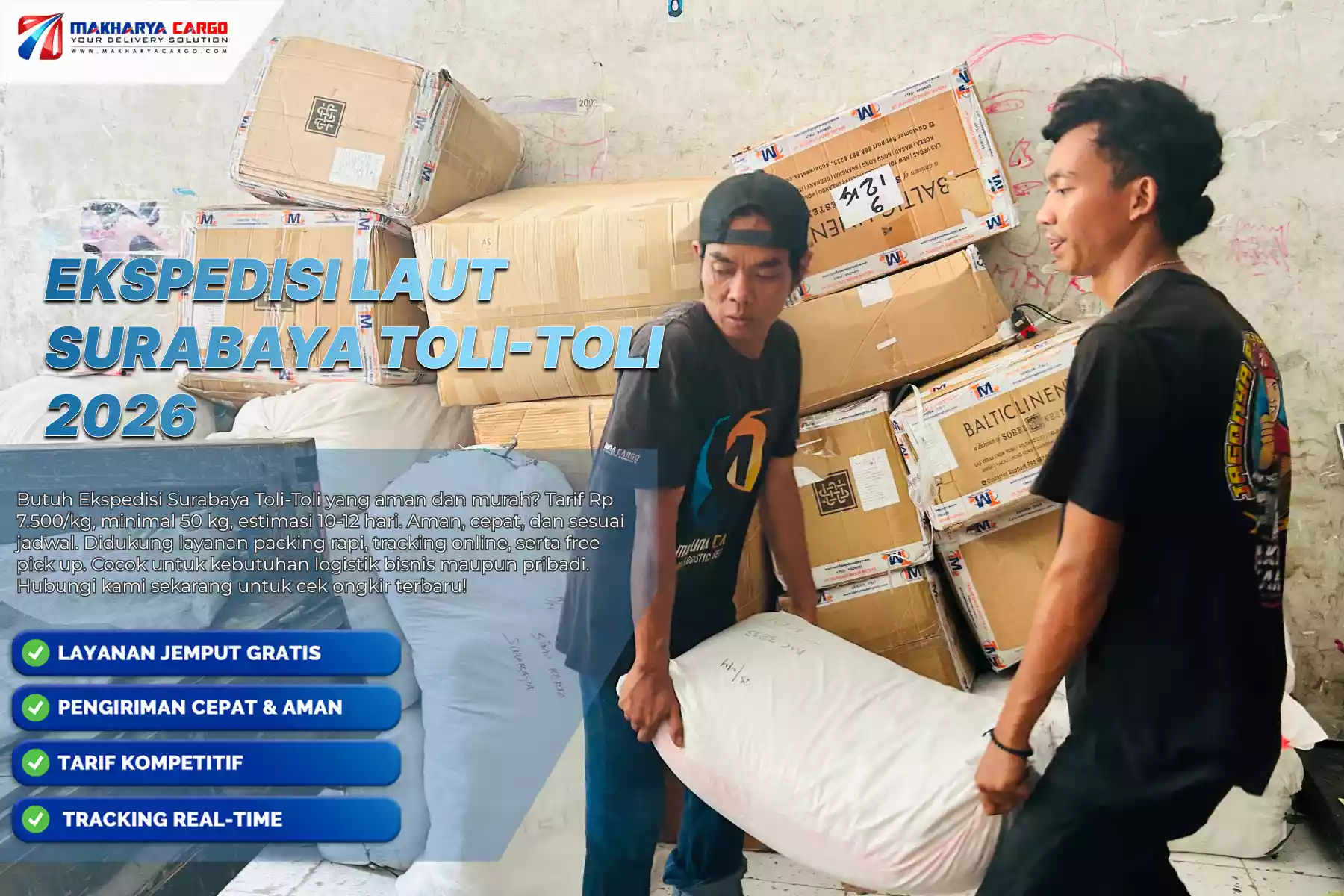 Ekspedisi Laut Surabaya Toli Toli