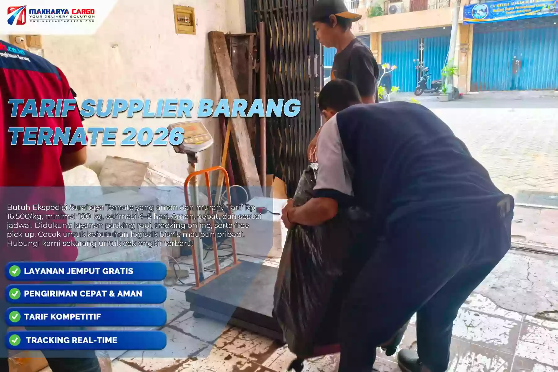 Tarif Supplier Barang Ternate