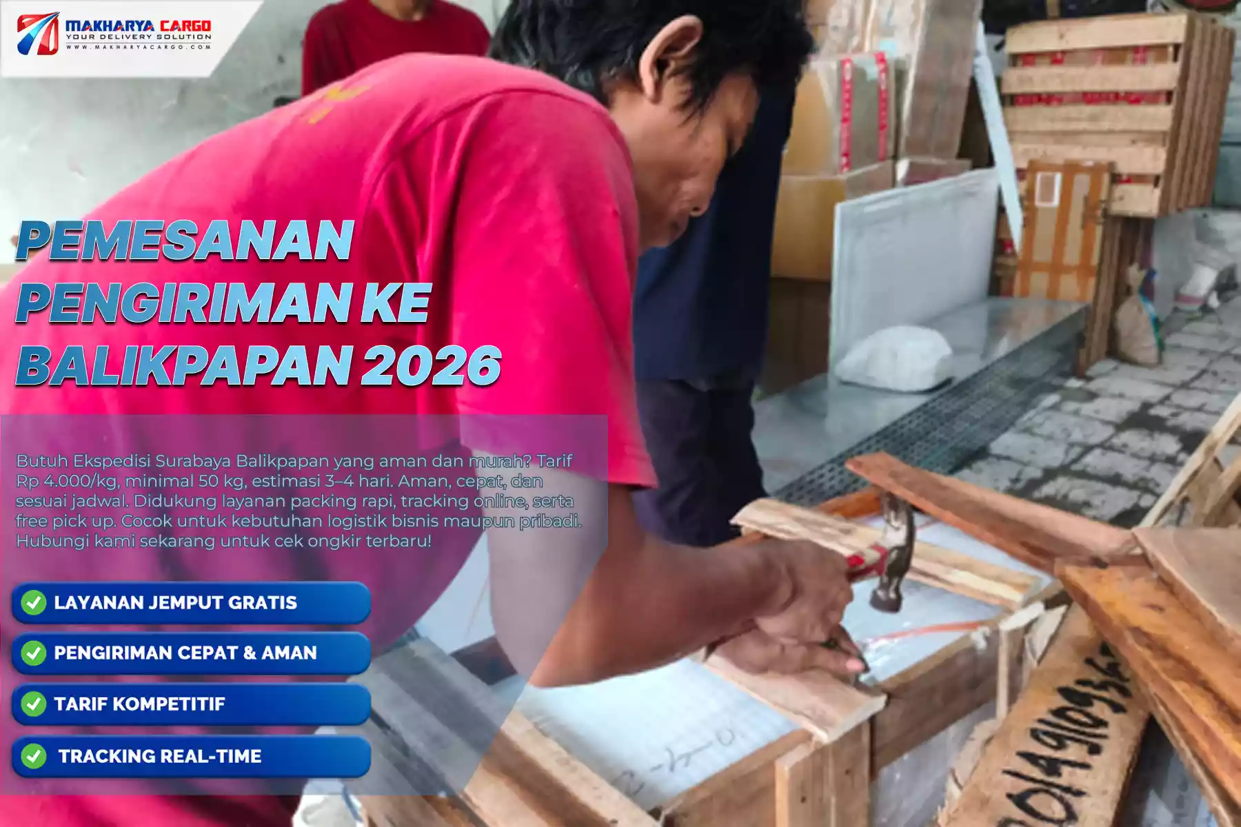 Pemesanan Pengiriman ke Balikpapan