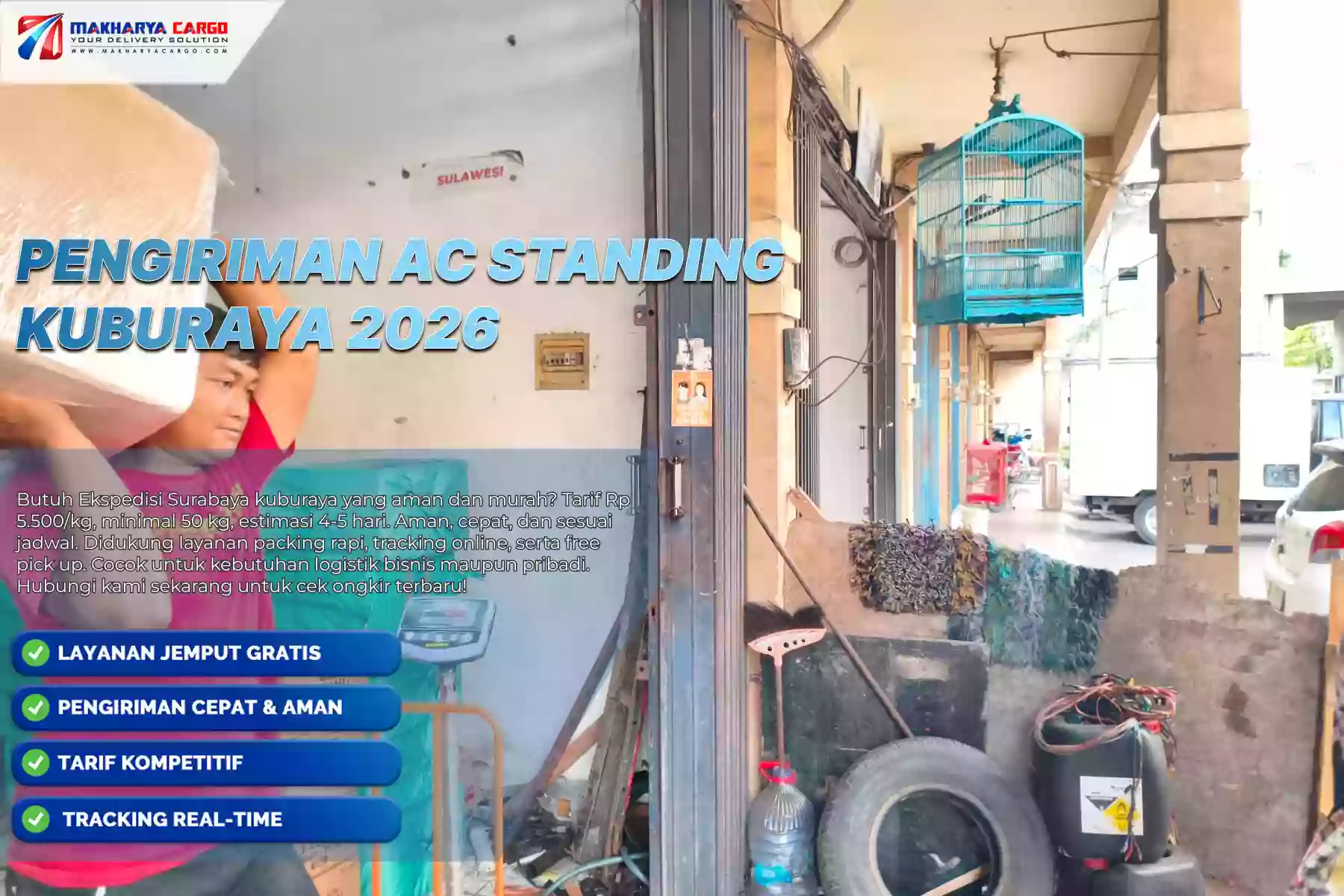 Pengiriman AC Standing Kuburaya 