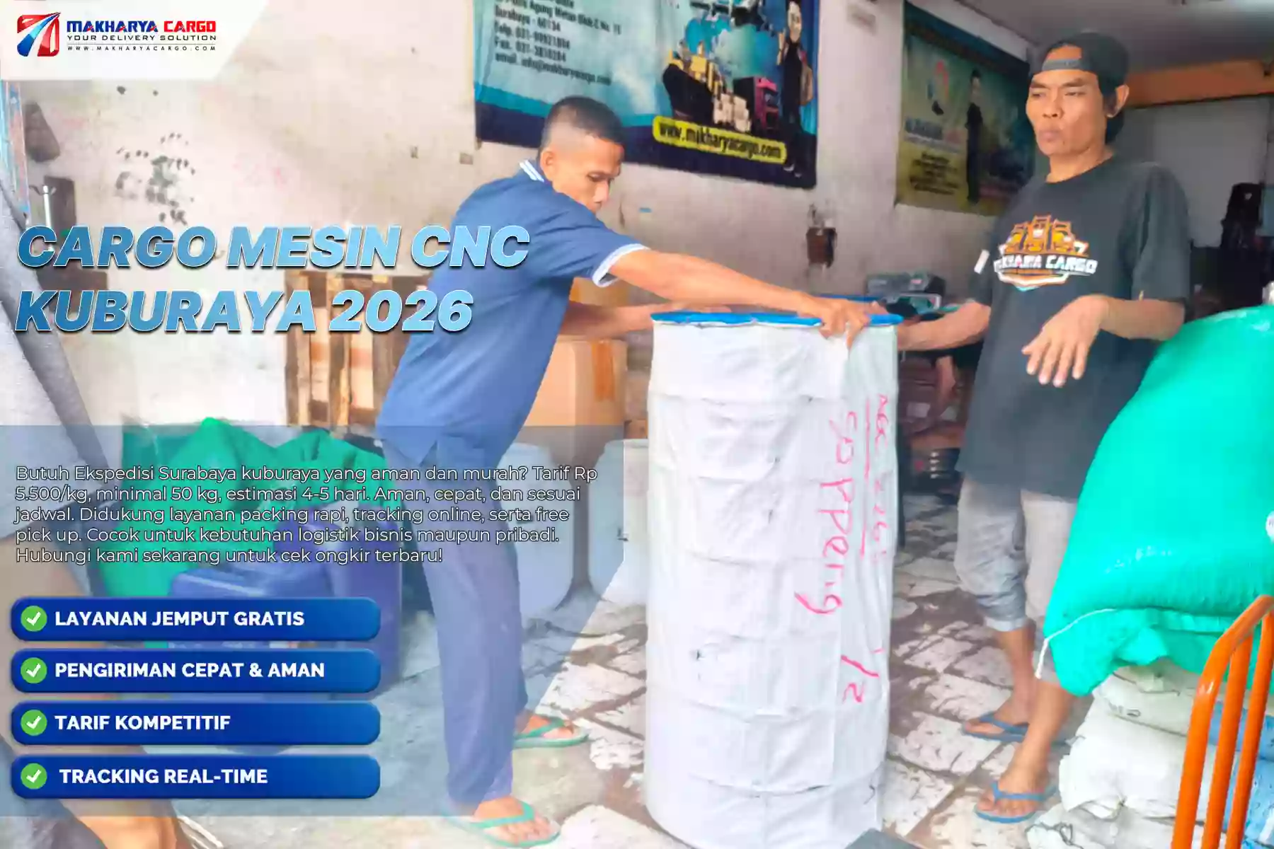 Cargo Mesin CNC Kuburaya