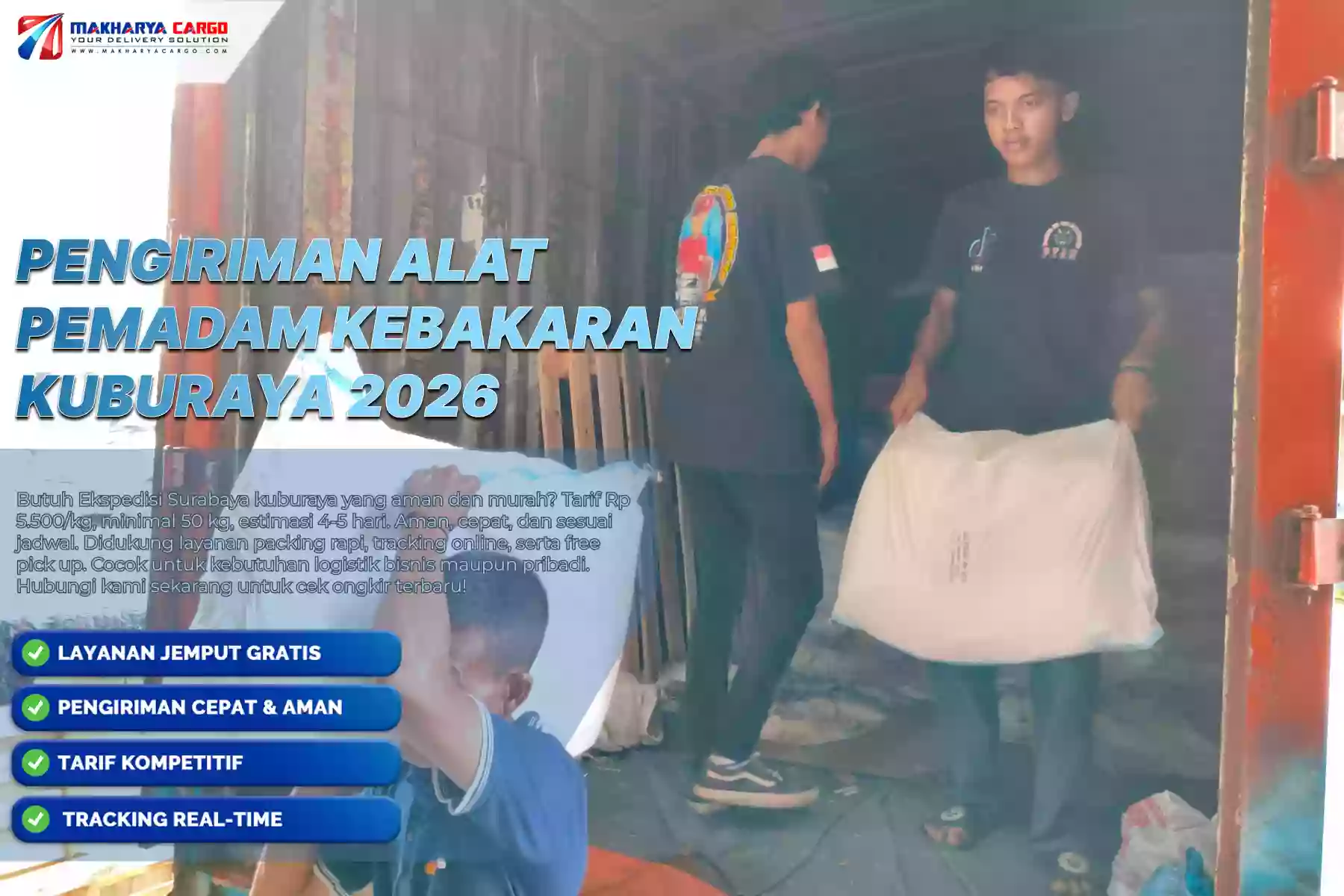 Pengiriman Alat Pemadam Kebakaran Kuburaya