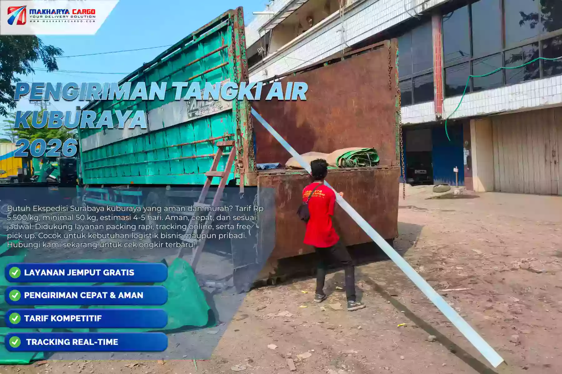 Pengiriman Tangki Air Kuburaya
