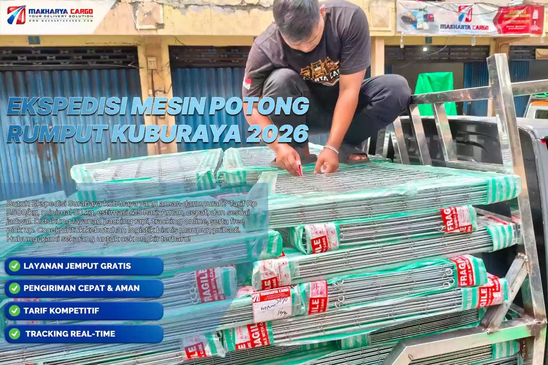 Ekspedisi Mesin Potong Rumput Kuburaya