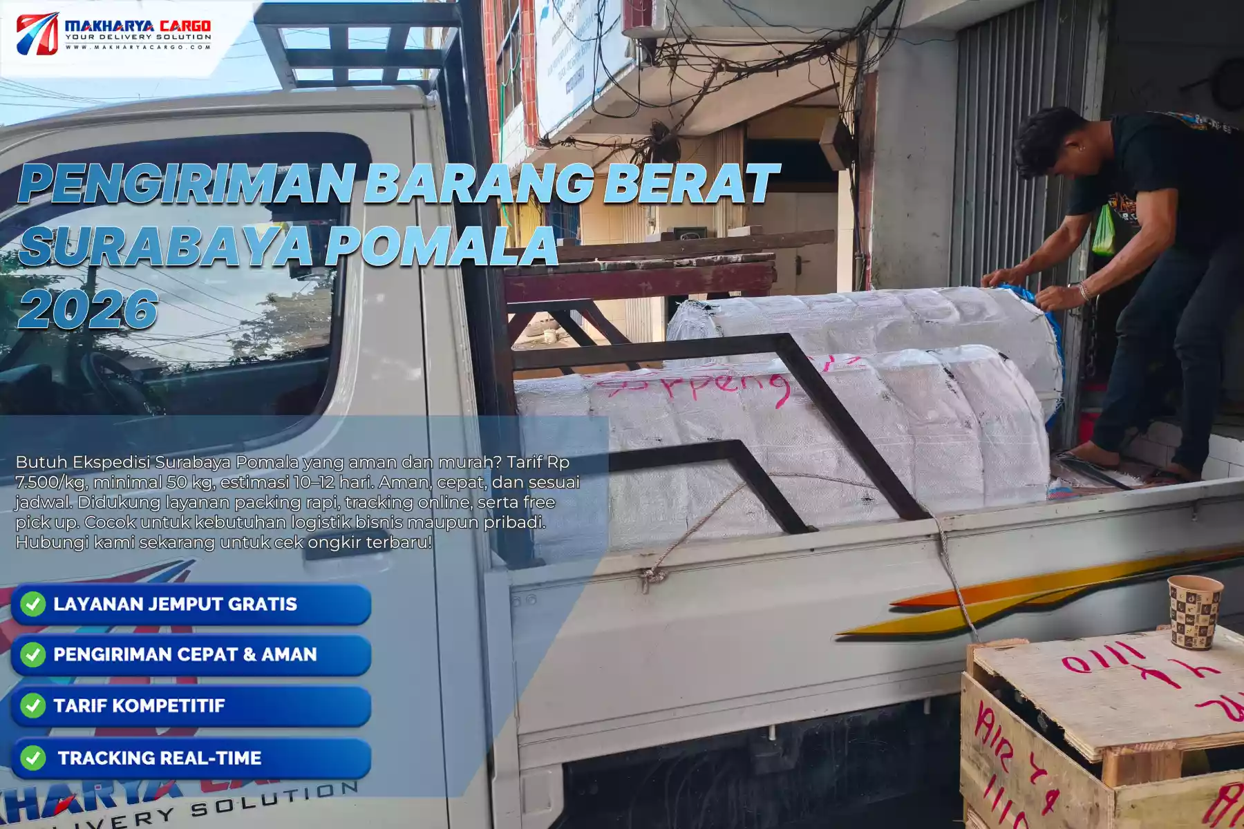 Pengiriman Barang Berat Surabaya Pomala