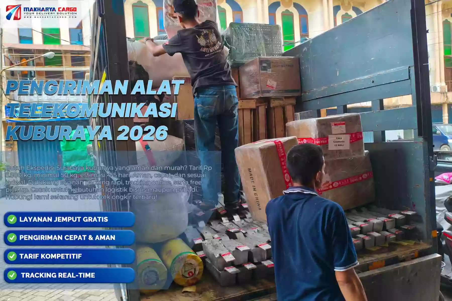 Pengiriman Alat Telekomunikasi Kuburaya