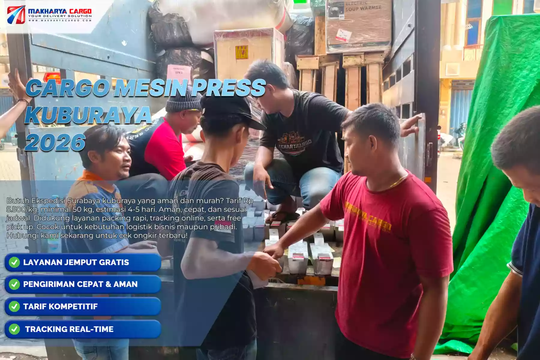 Cargo Mesin Press Kuburaya
