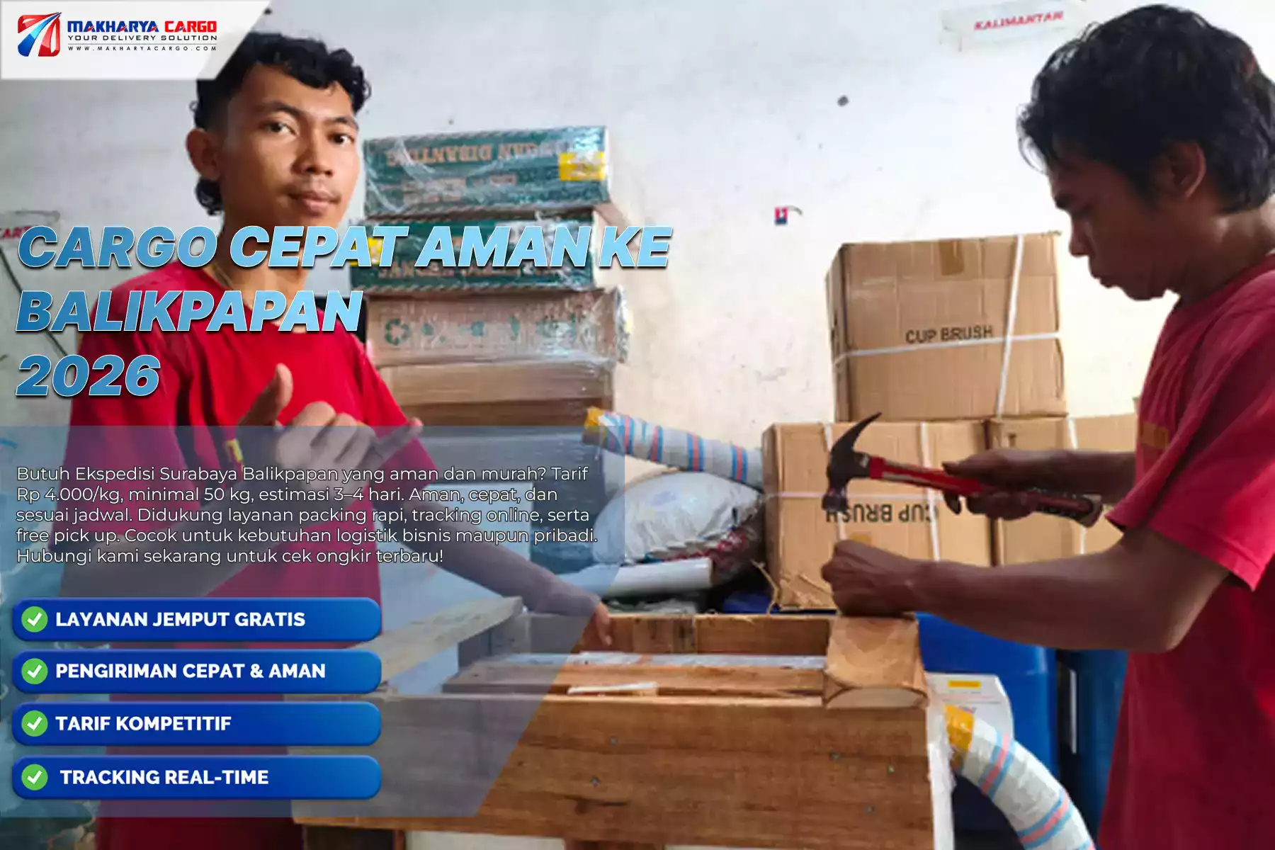 Cargo Cepat Aman ke Balikpapan