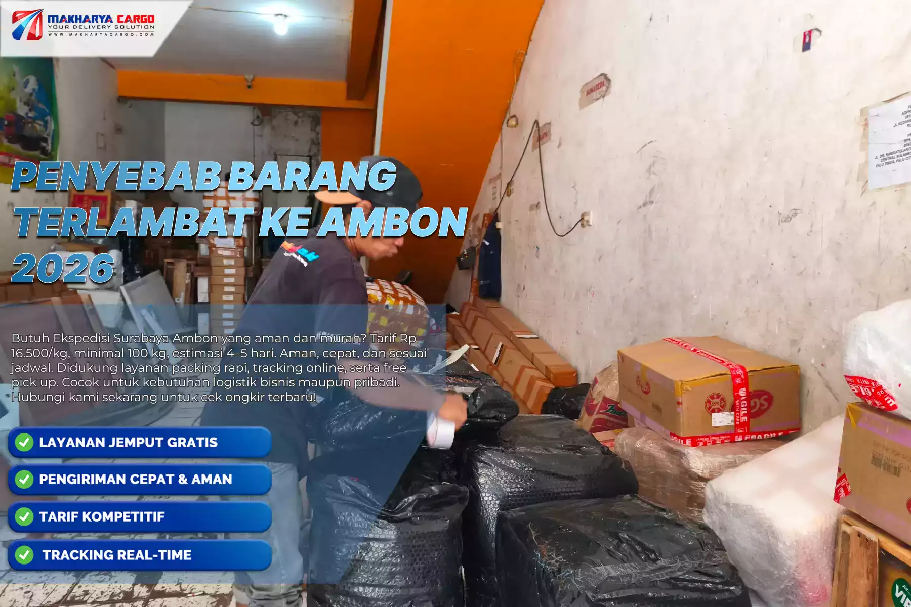 Penyebab barang terlambat ke Ambon