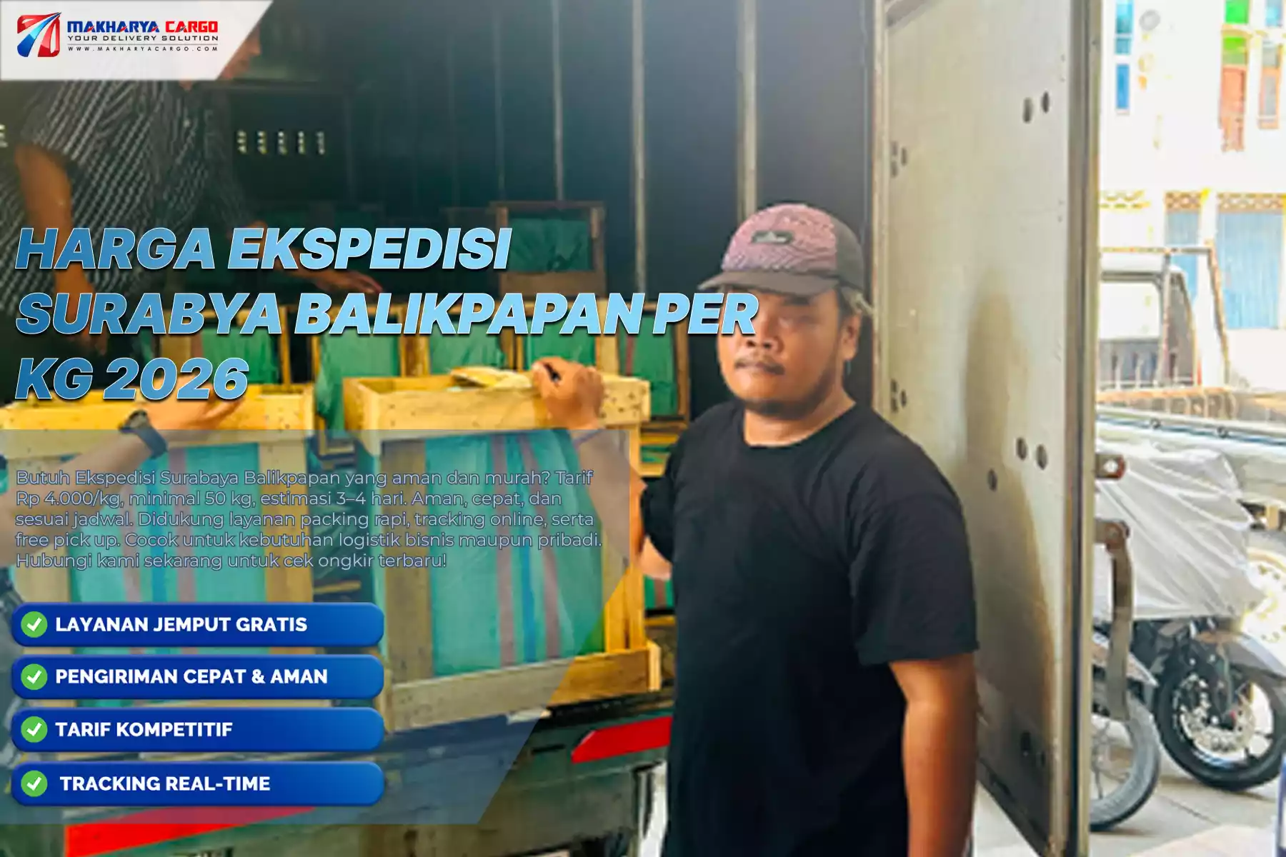 Harga Ekspedisi Surabaya Balikpapan per Kg