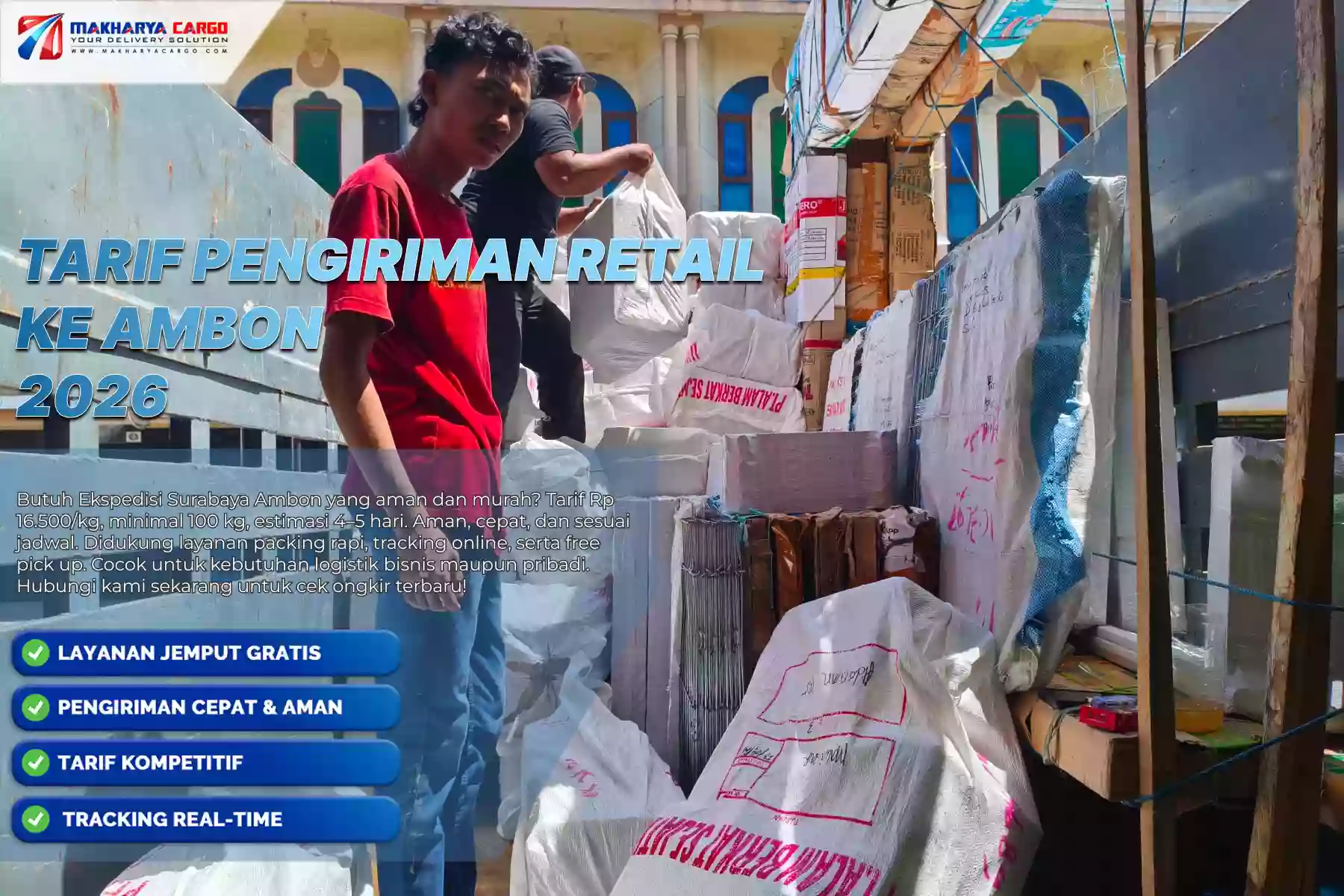 Tarif Pengiriman Retail ke Ambon