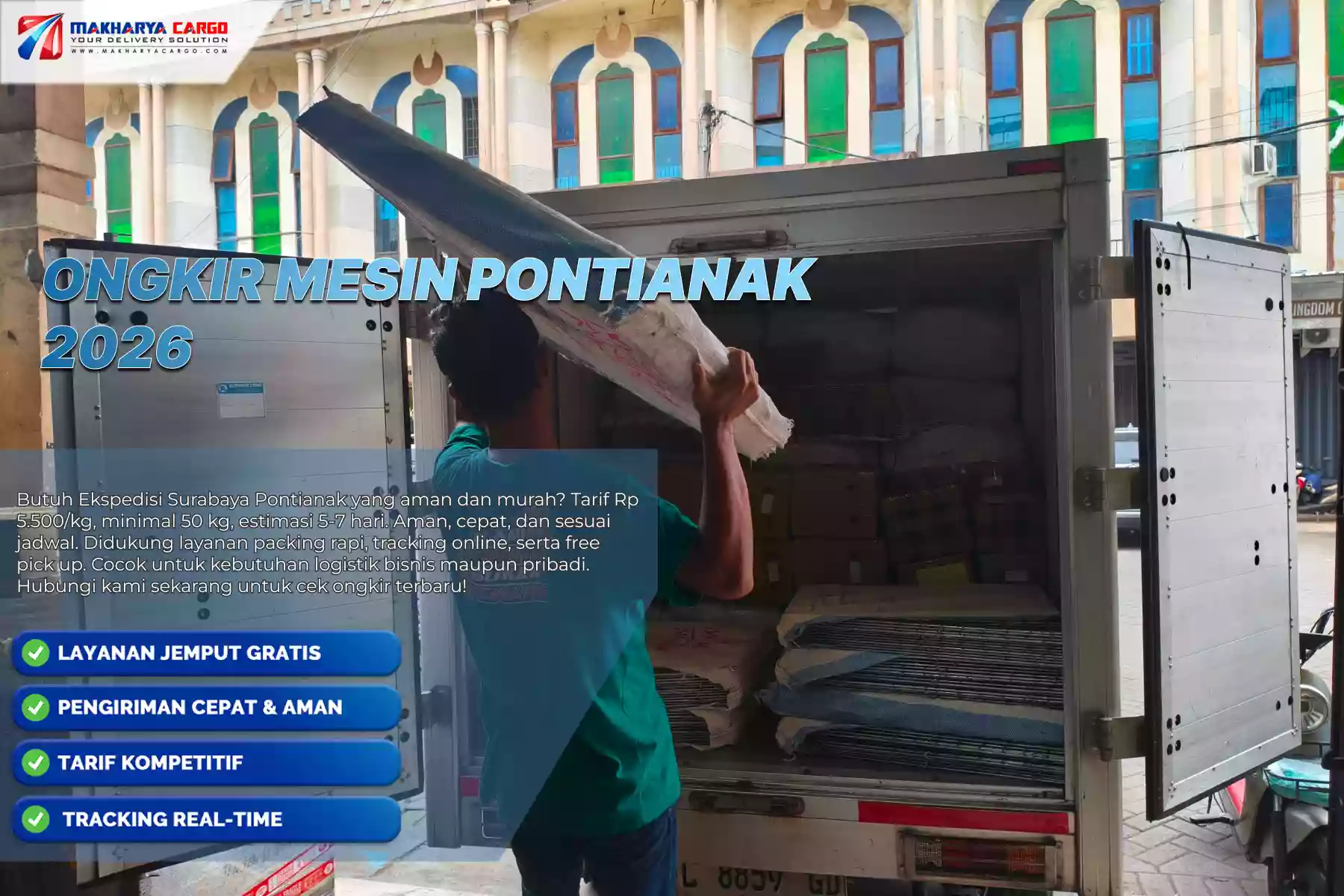 Ongkir Mesin Pontianak