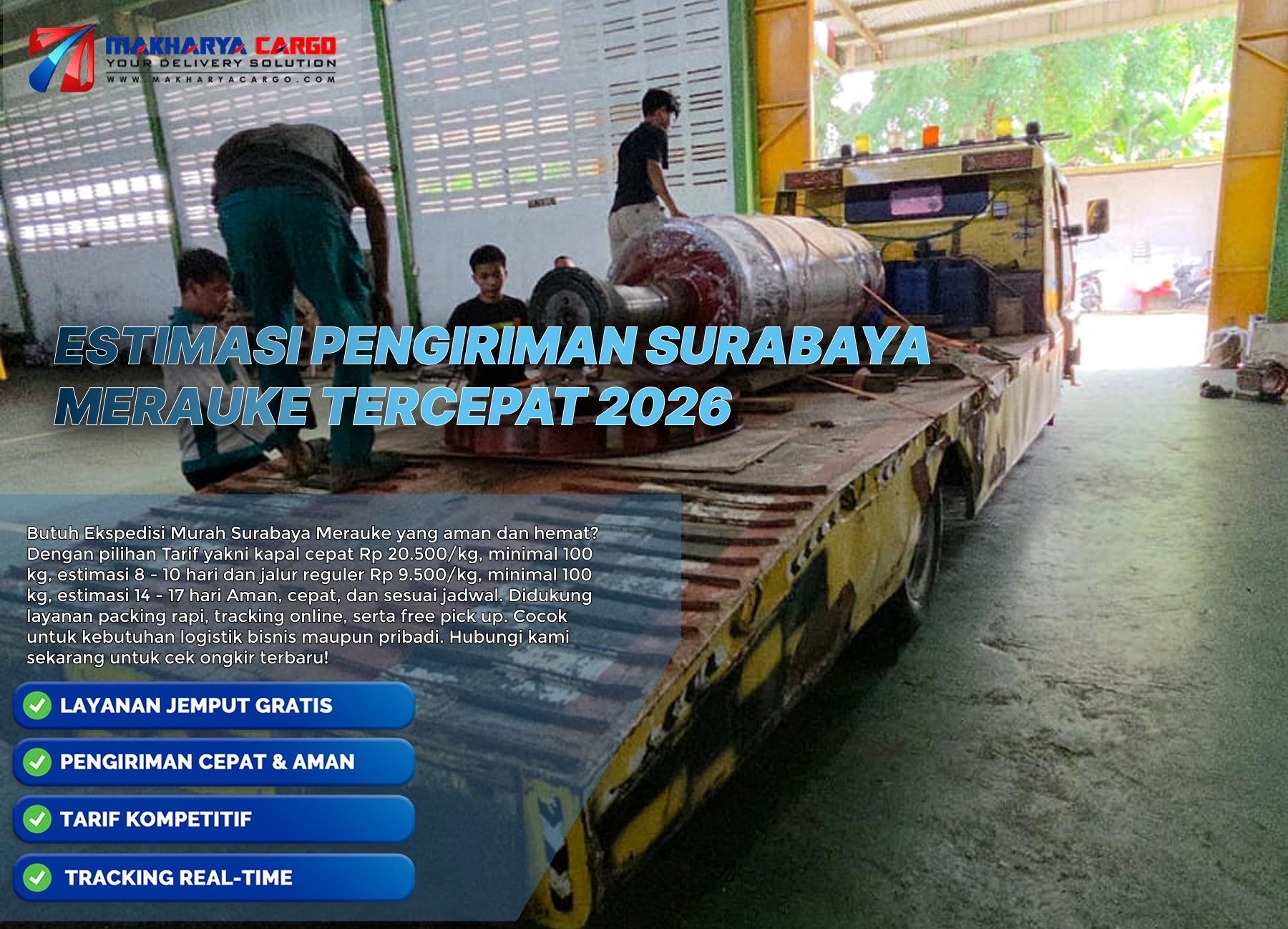 estimasi pengiriman surabaya merauke via kapal laut