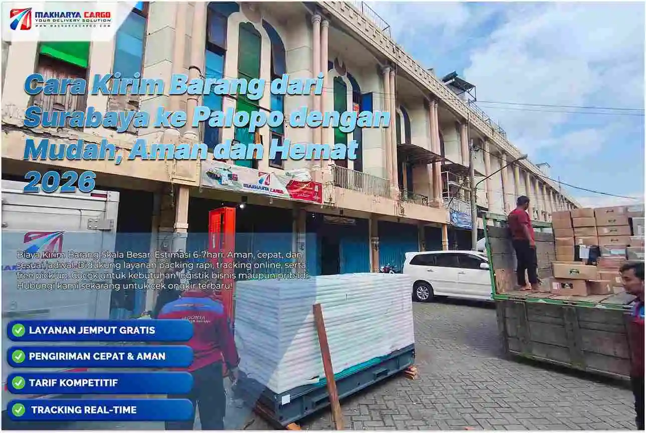 cara kirim barang dari Surabaya ke Palopo via cargo