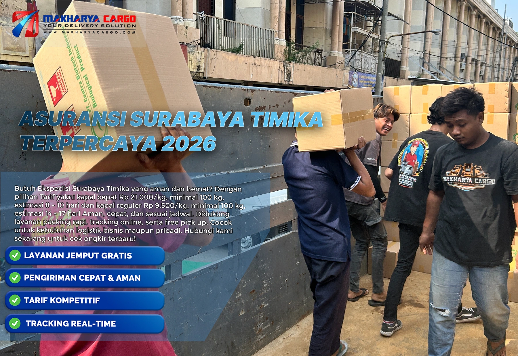 Asuransi cargo timika untuk keamanan pengiriman barang menuju Timika