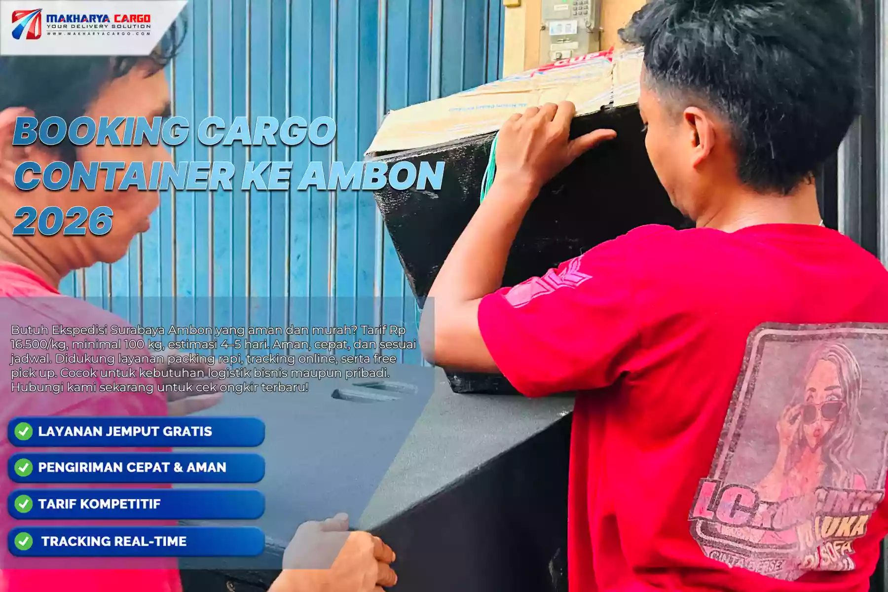 Booking Cargo Container ke Ambon