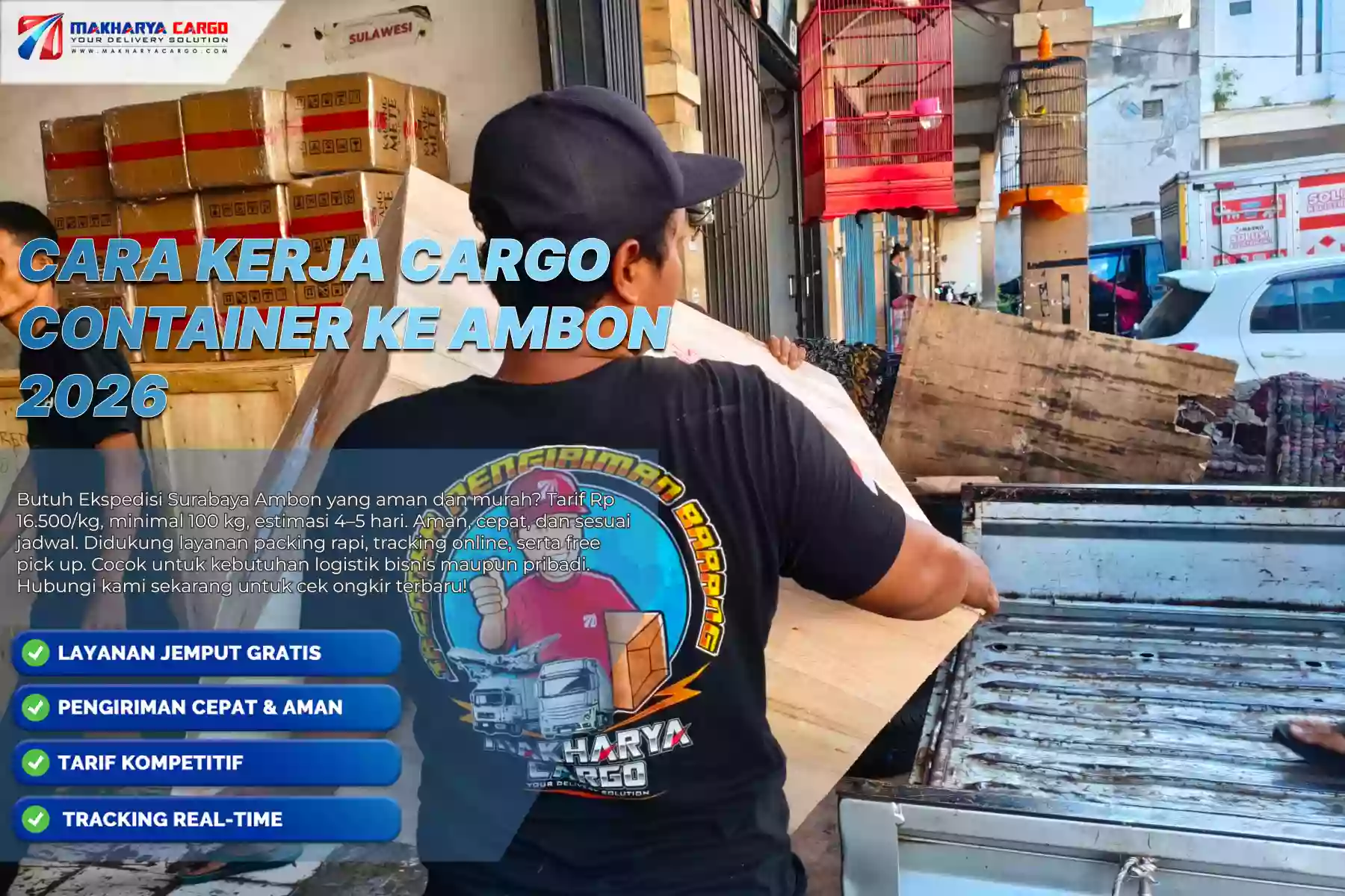 Cara Kerja Cargo Container ke Ambon