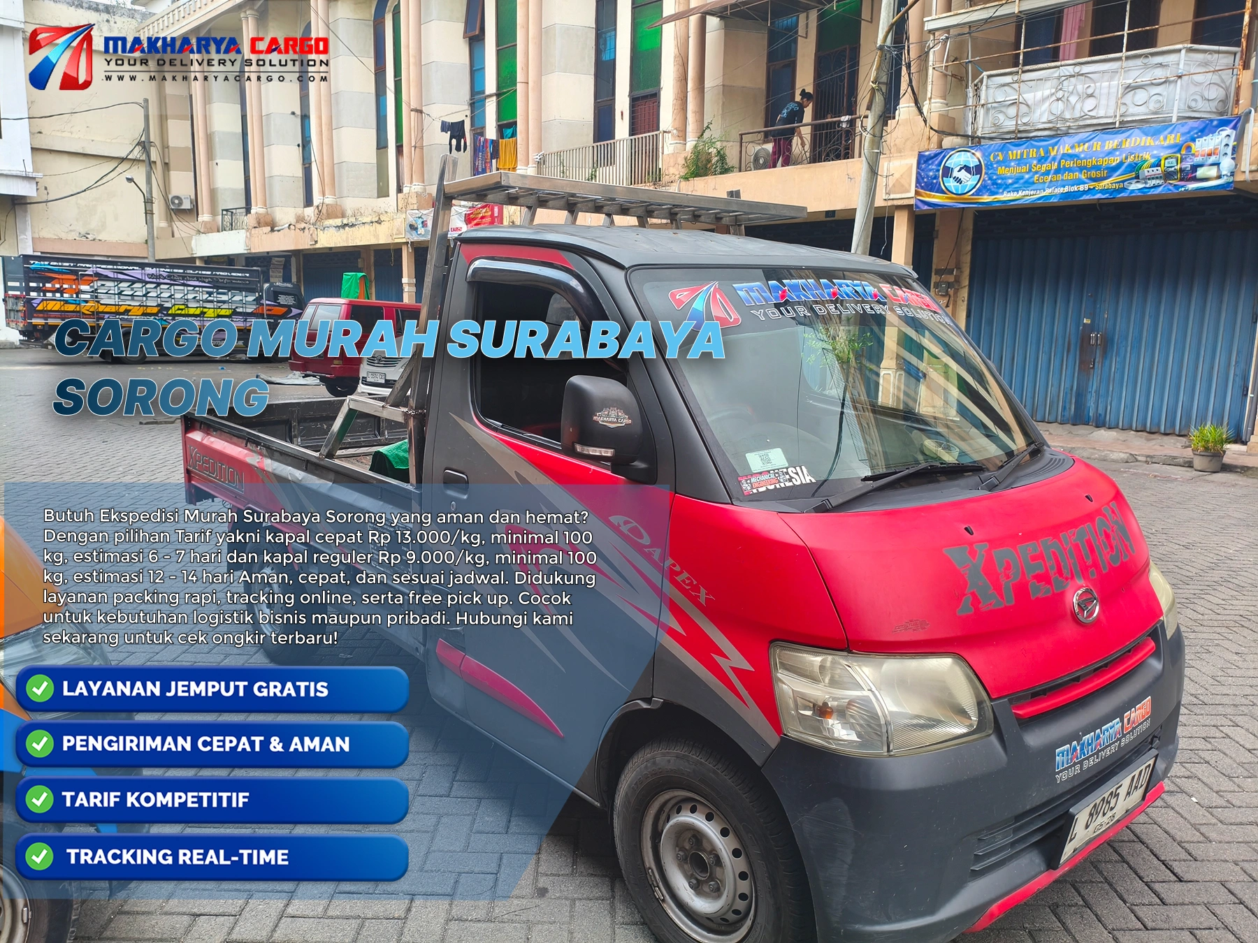 cargo murah surabaya sorong untuk pengiriman barang aman ke sorong