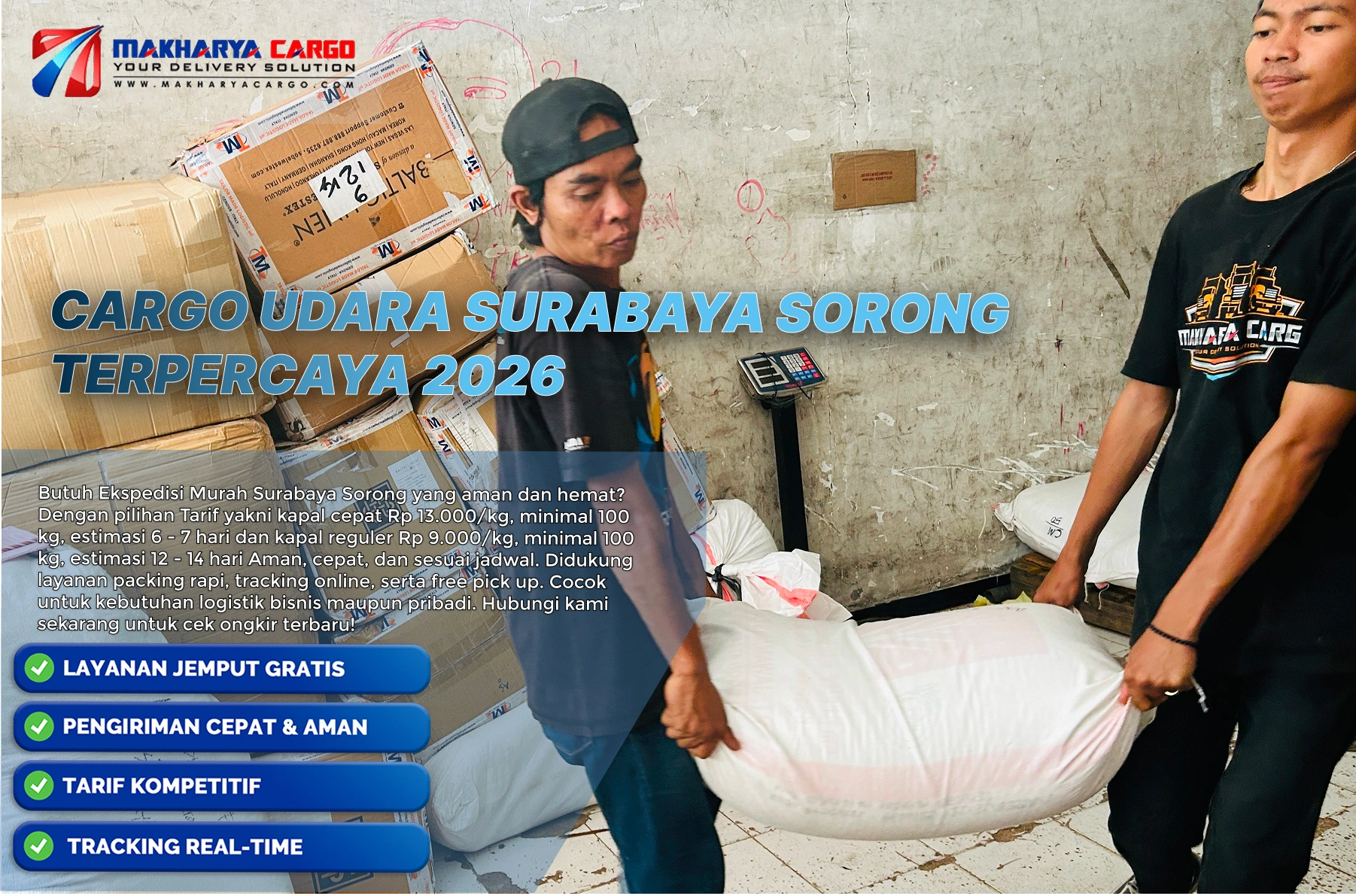 cargo udara surabaya sorong terbaik 