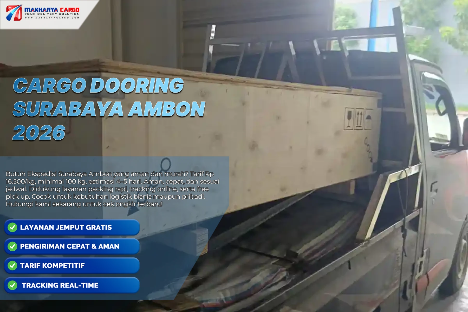 Cargo dooring Surabaya Ambon