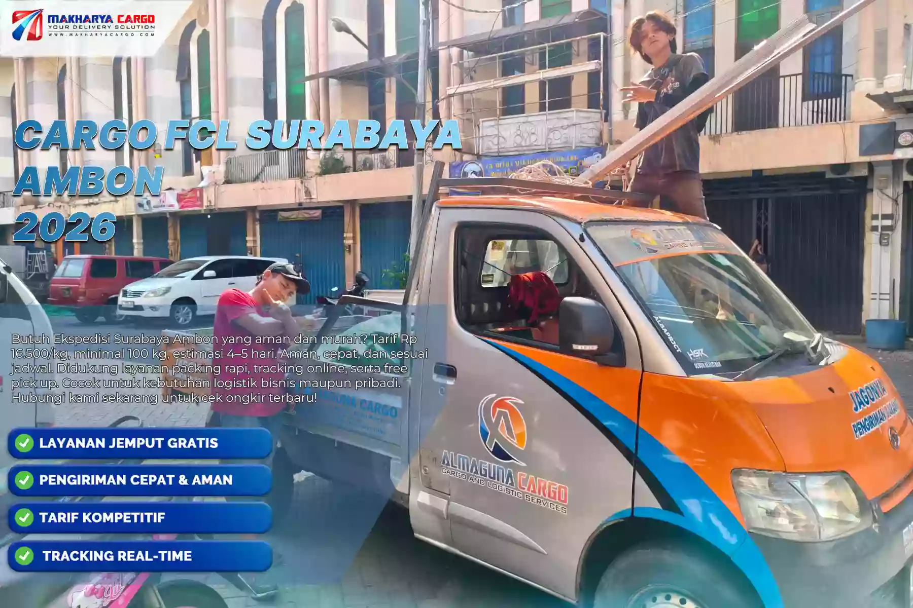 Cargo FCL Surabaya Ambon