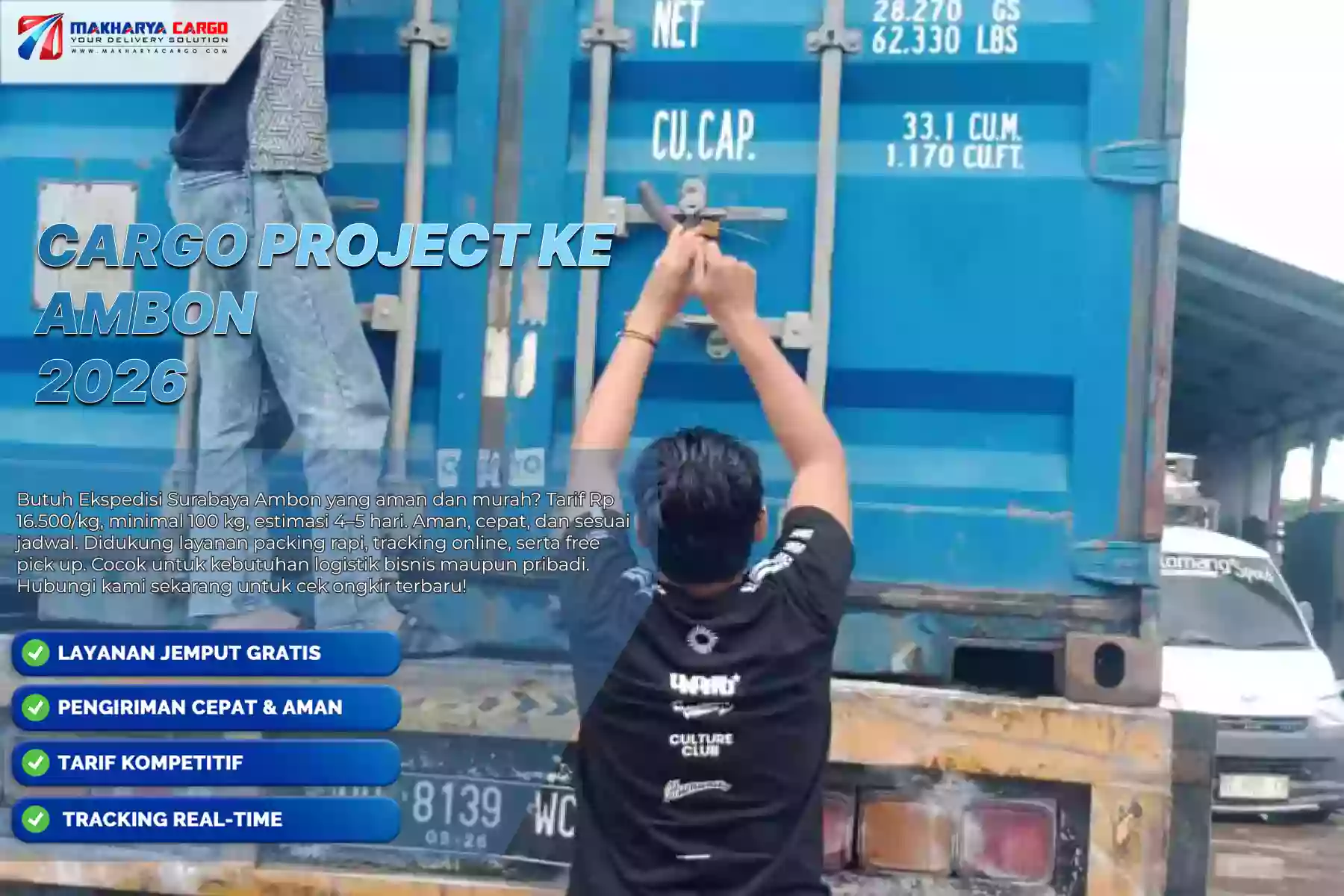 Cargo project ke Ambon