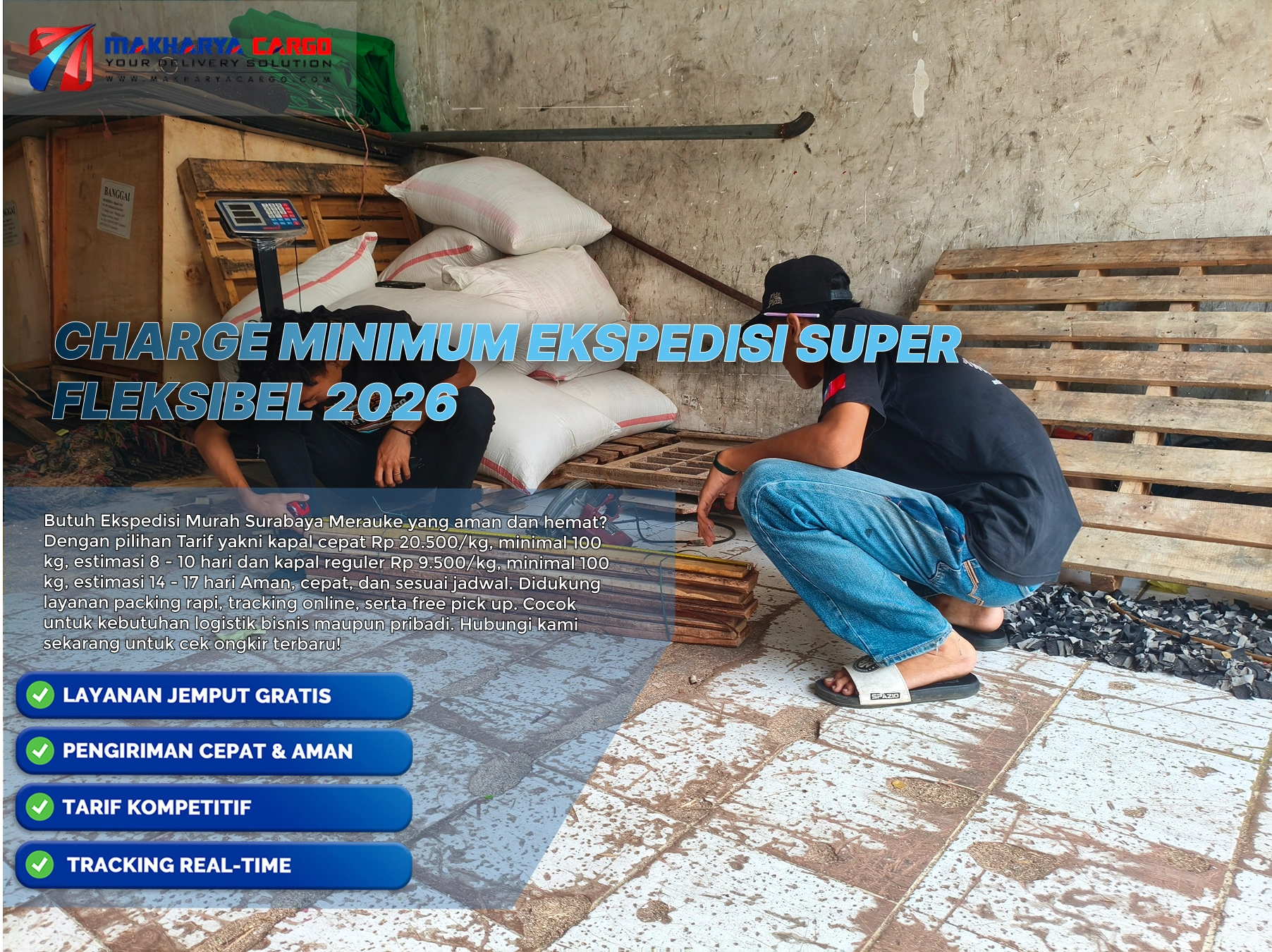 Charge minimum ekspedisi dalam pengiriman cargo laut