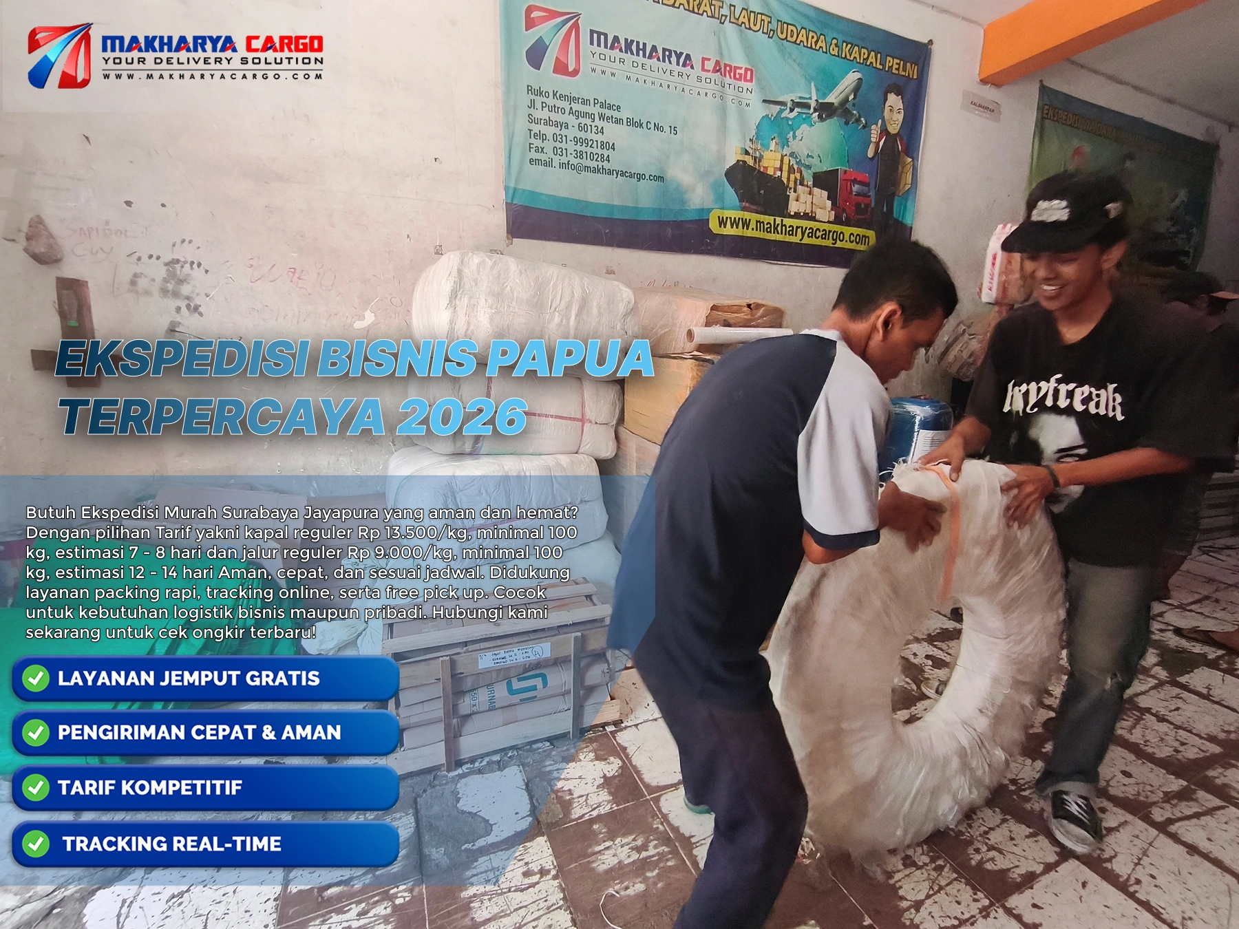ekspedisi bisnis papua untuk distributor dan pengiriman barang skala besar