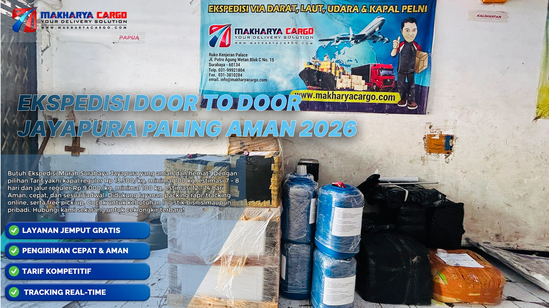 ekspedisi door to door jayapura untuk distribusi barang antarpulau