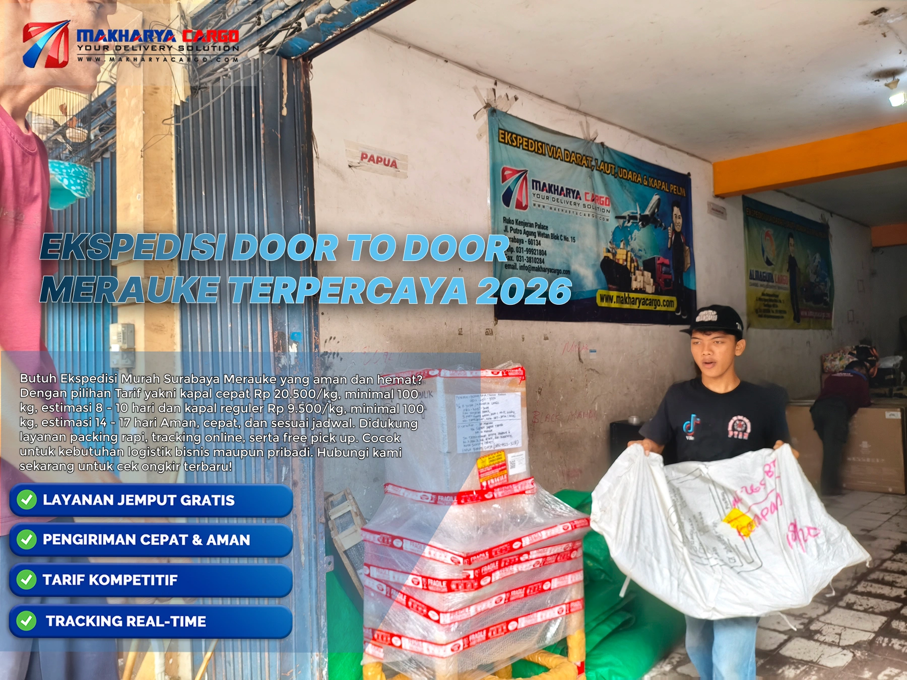 ekspedisi door to door merauke untuk pengiriman barang antar pulau