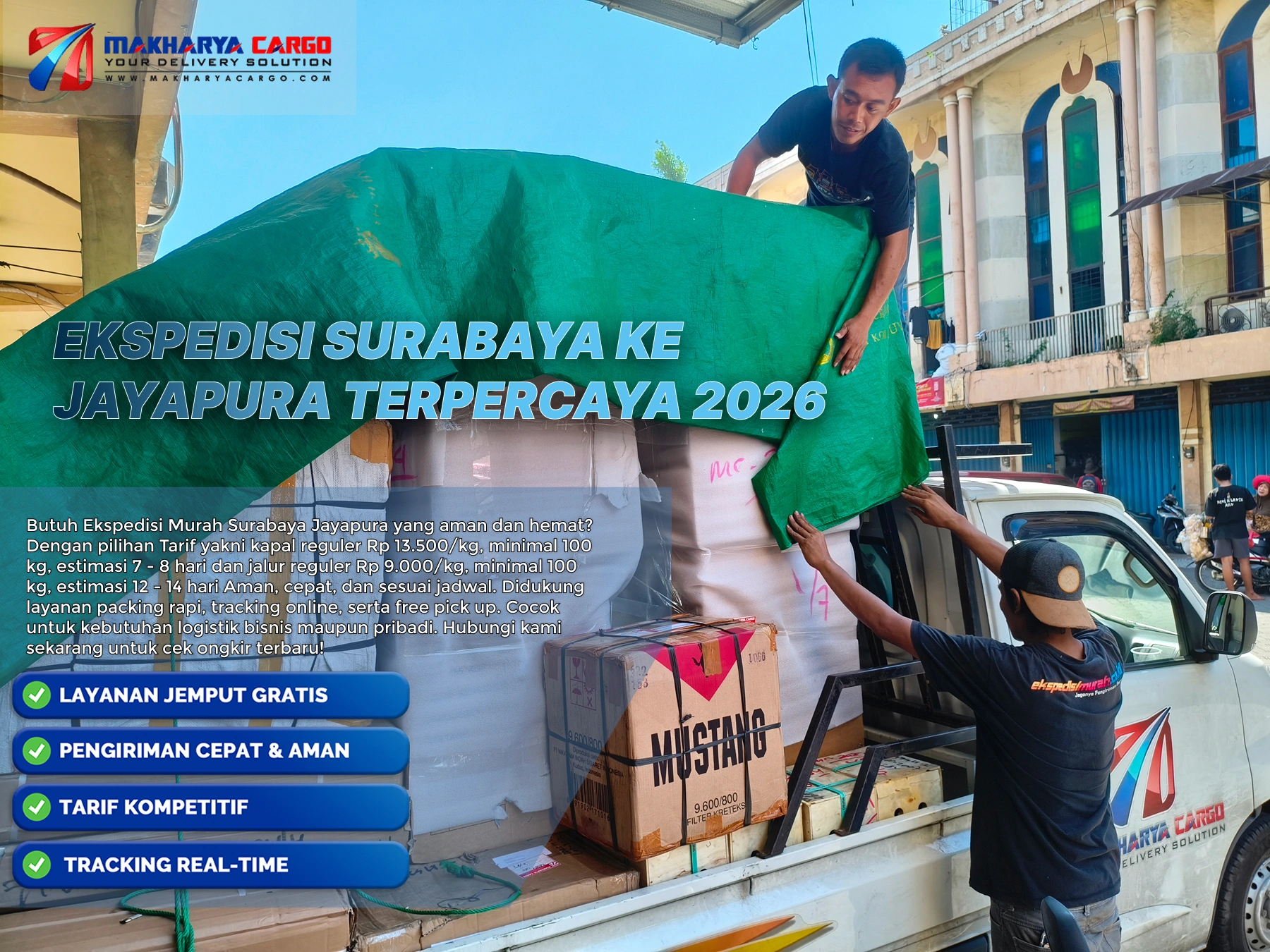 Ekspedisi Surabaya ke Jayapura untuk pengiriman cargo laut dan barang antarpulau