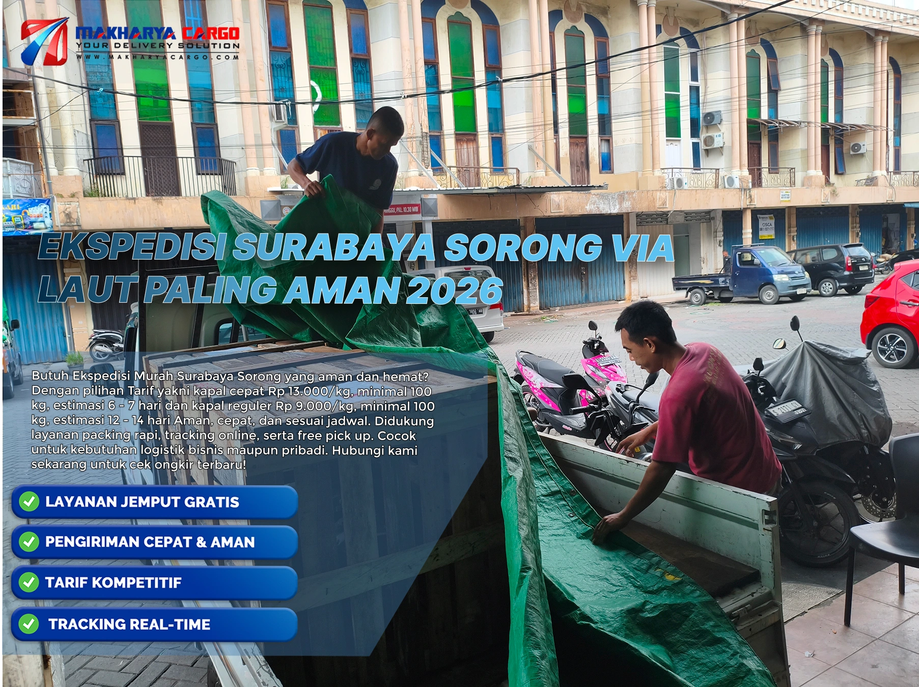 ekspedisi surabaya sorong via laut untuk pengiriman barang skala besar