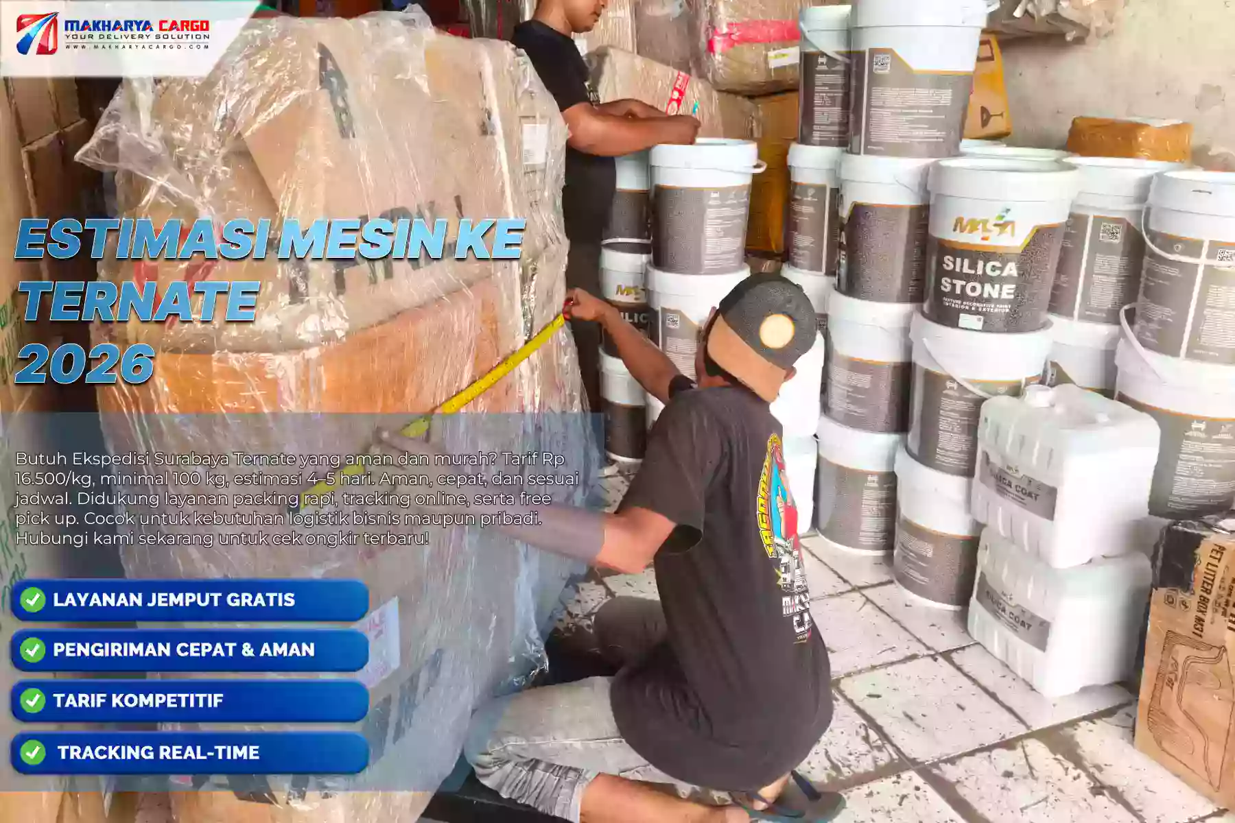 Estimasi mesin ke Ternate