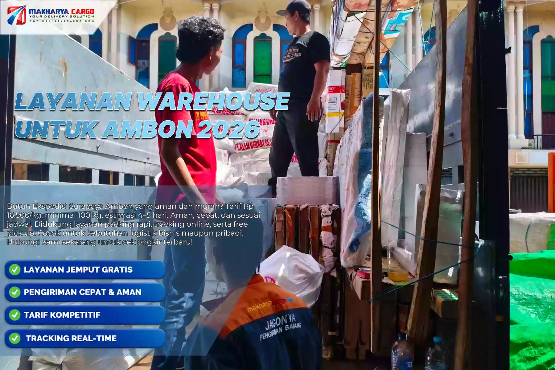 Layanan Warehouse untuk Ambon 
