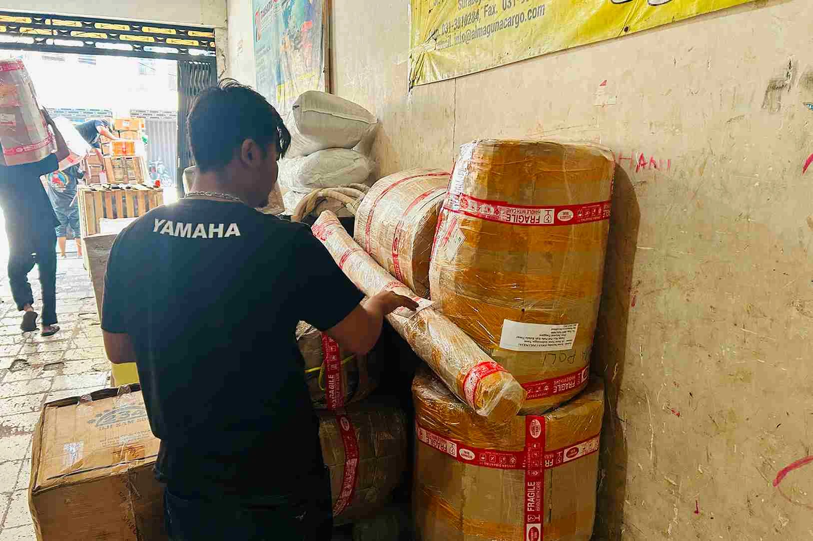 packing kayu mesin