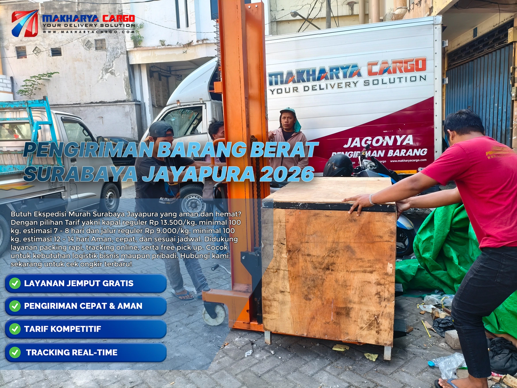 Pengiriman alat berat surabaya jayapura paling aman 