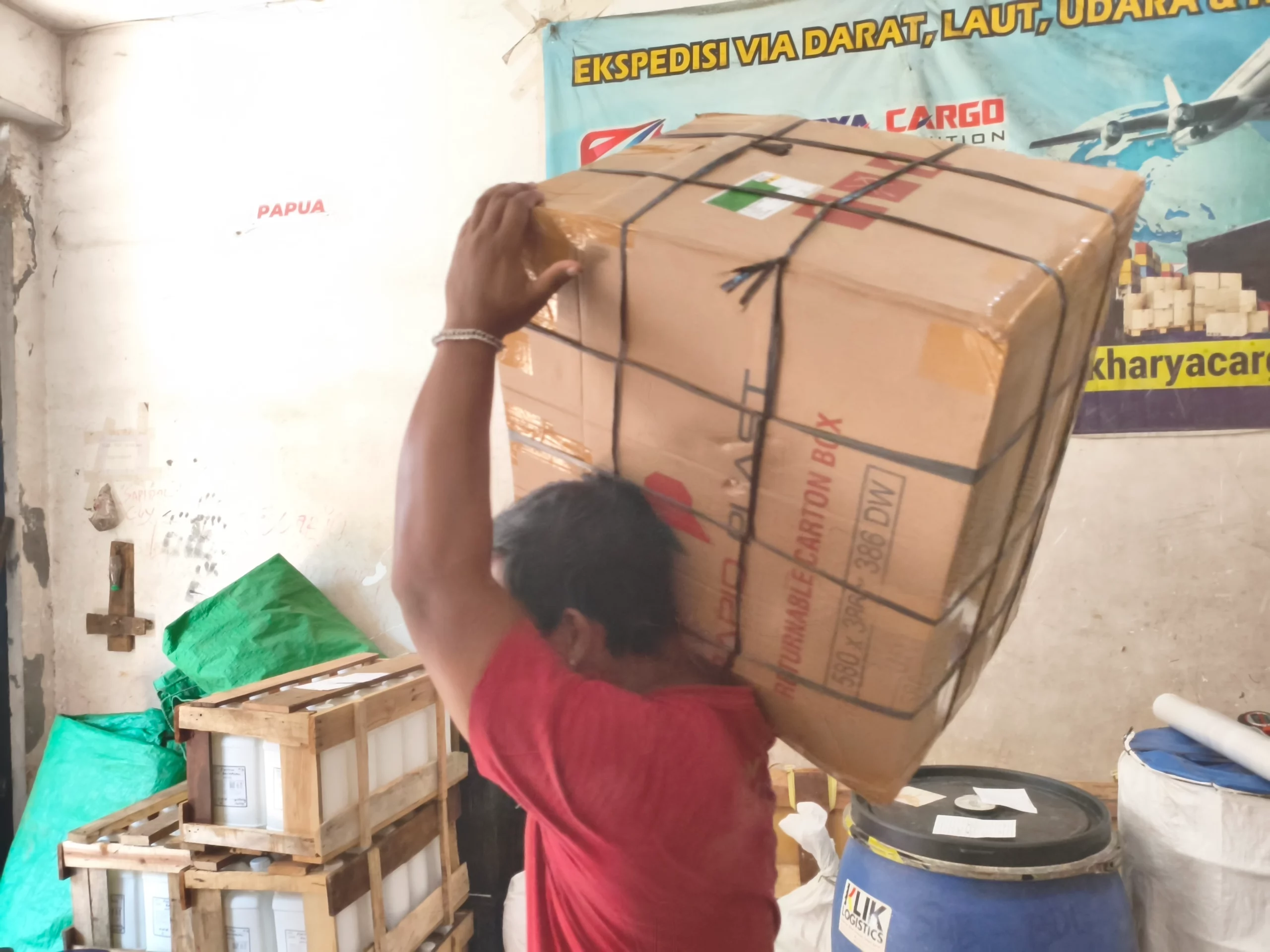 pengiriman barang menuju sorong menggunakan jalur cargo laut