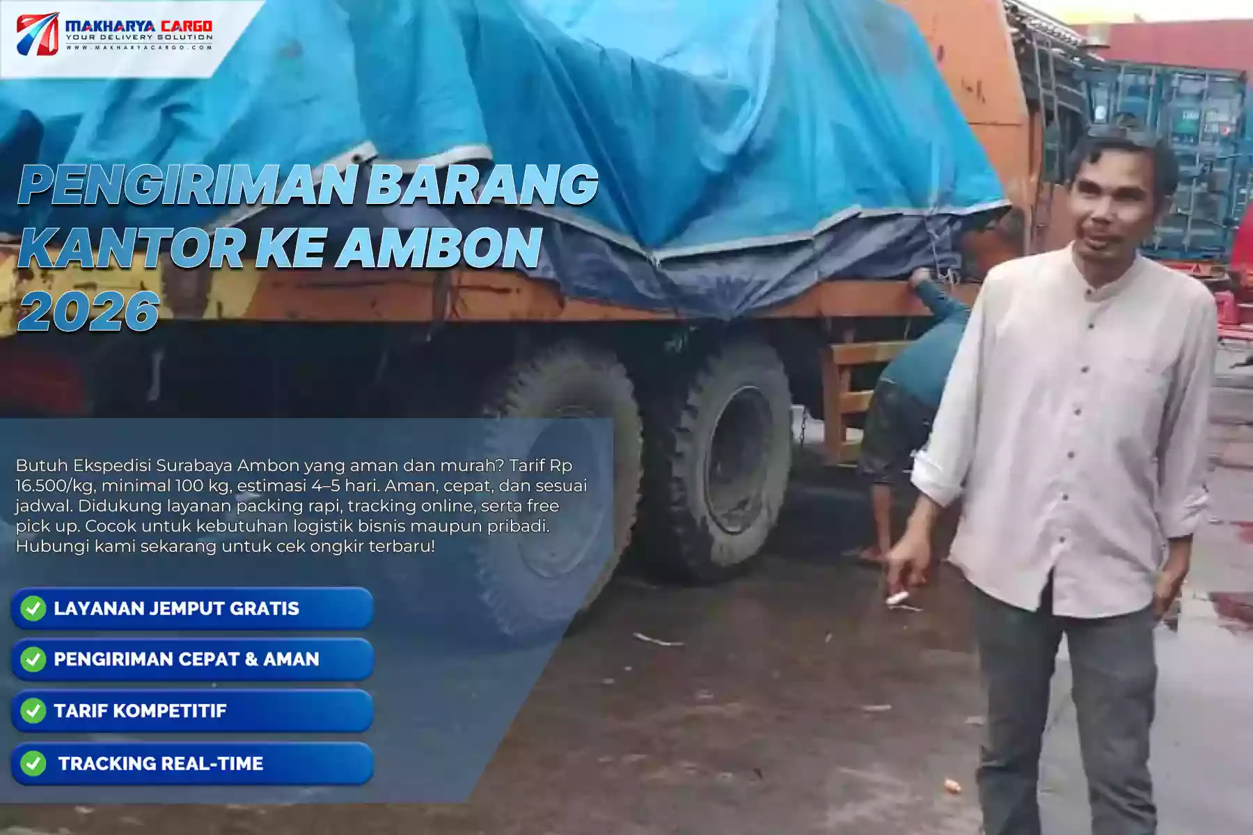 Pengiriman barang kantor ke Ambon