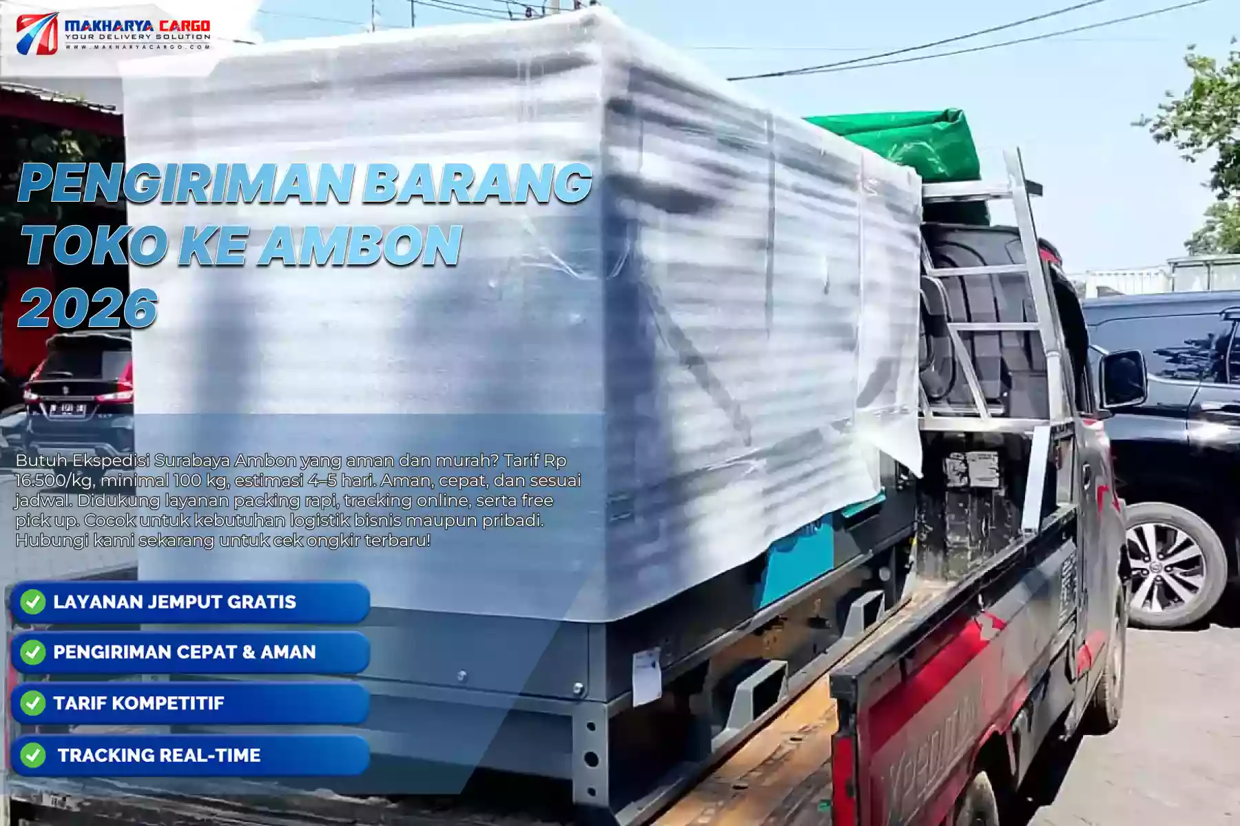 Pengiriman barang toko ke Ambon