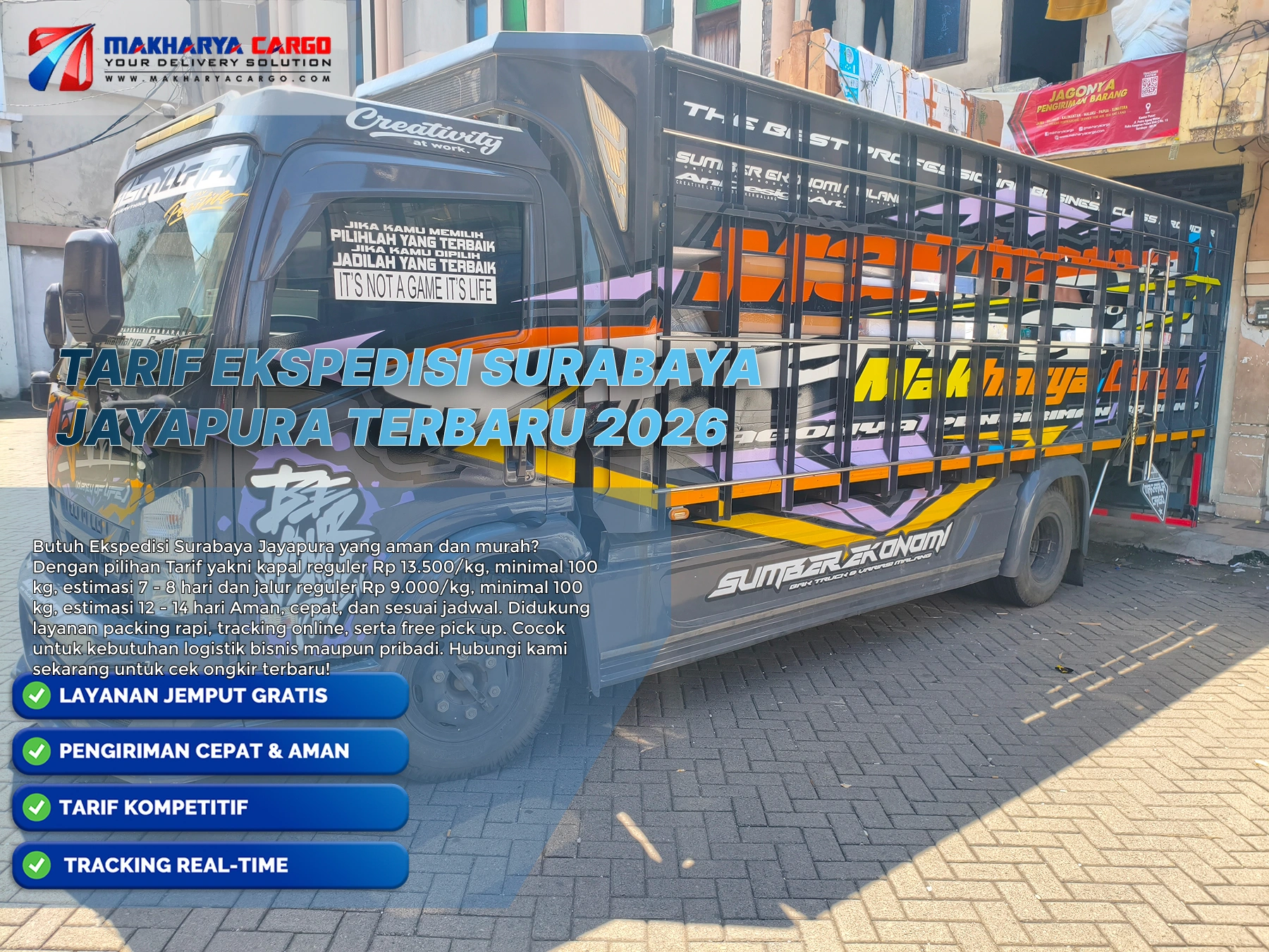 Tarif ekspedisi Surabaya Jayapura untuk pengiriman cargo laut ke Papua