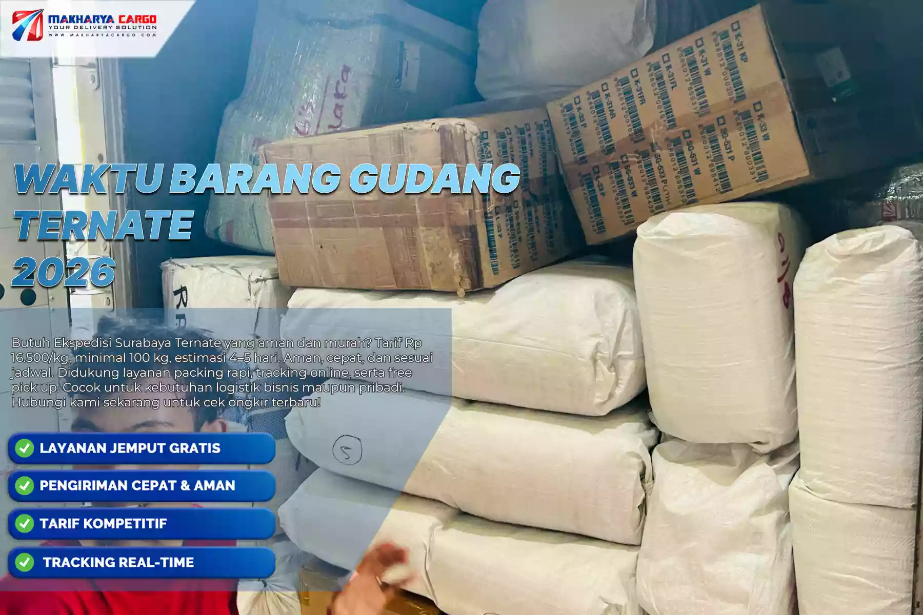 Waktu barang Gudang Ternate