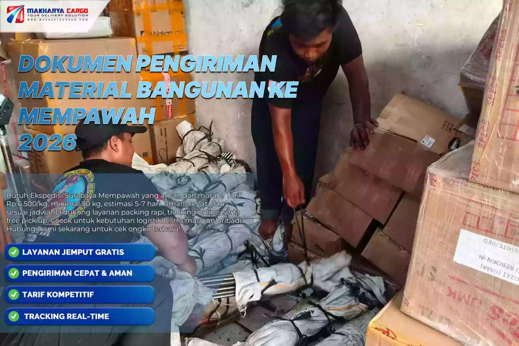 Dokumen Pengiriman Material Bangunan ke Mempawah