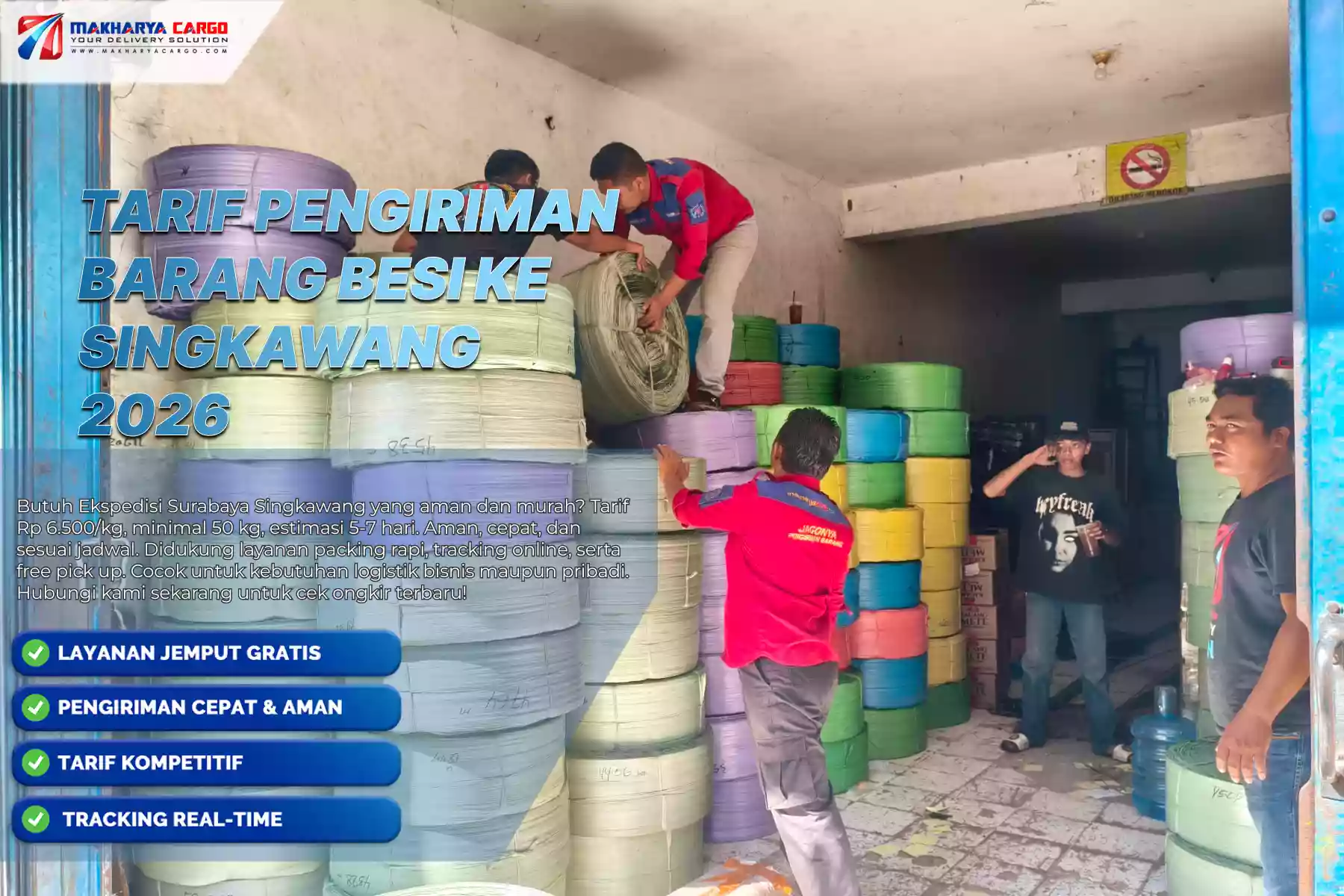 Tarif Pengiriman Besi ke Singkawang