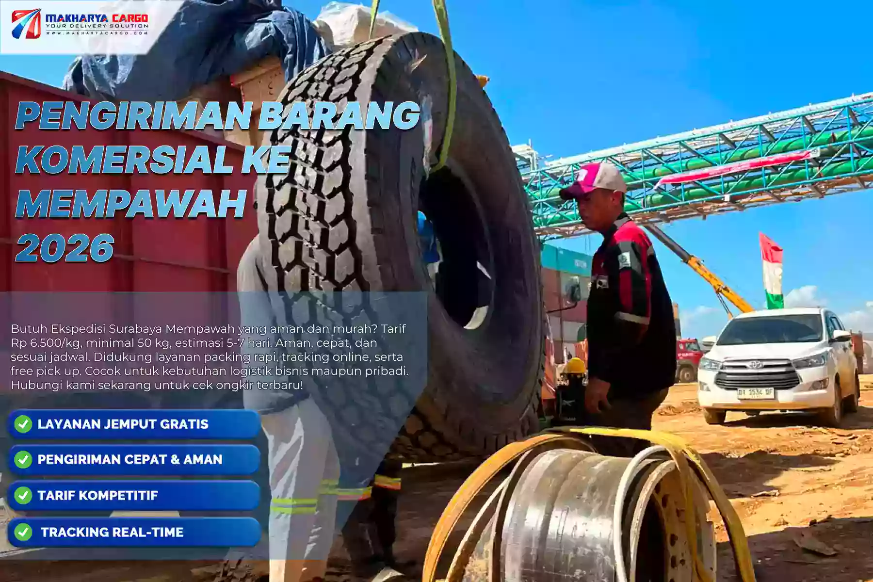Pengiriman Barang Komersial ke Mempawah