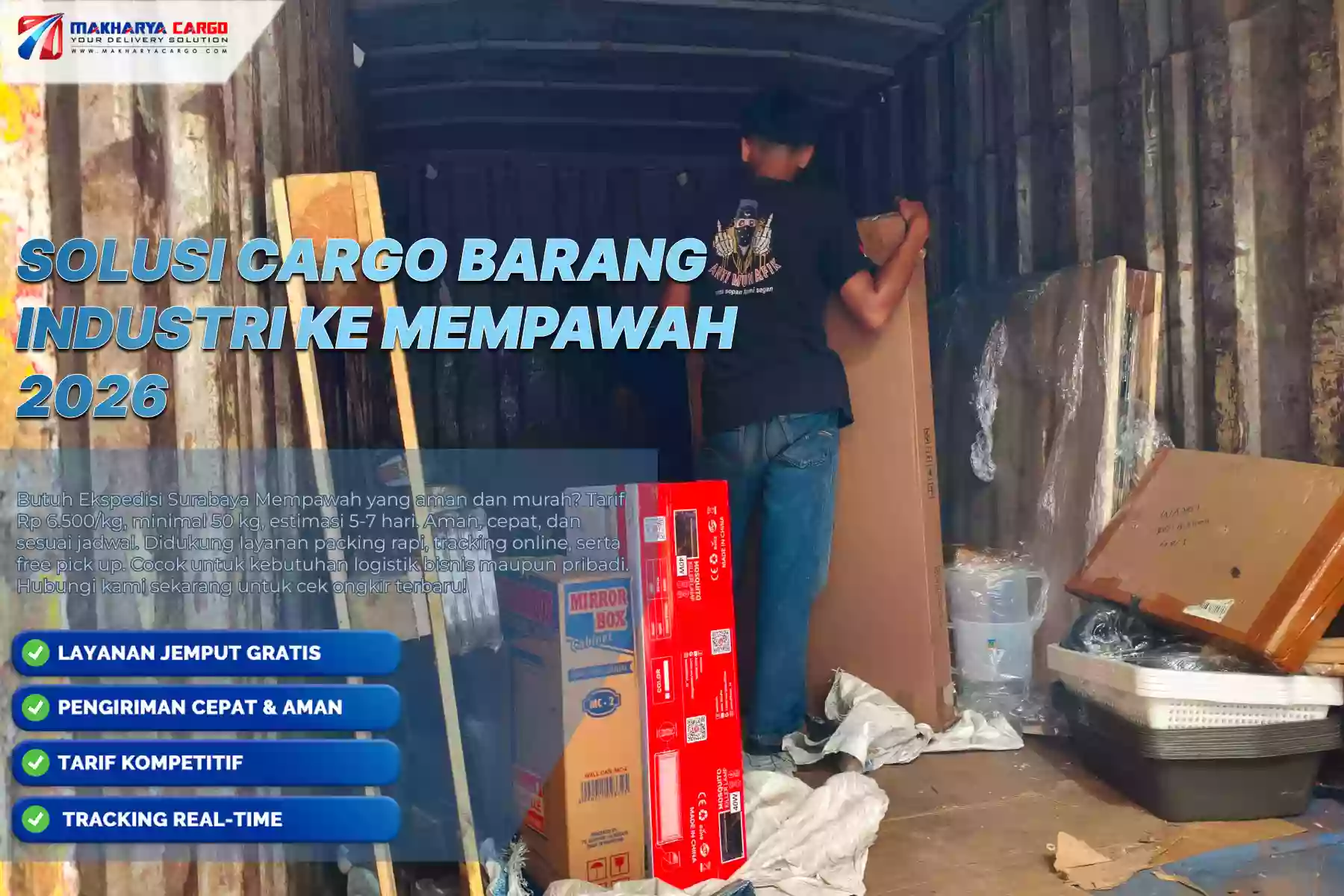Solusi Cargo Barang Industri ke Mempawah