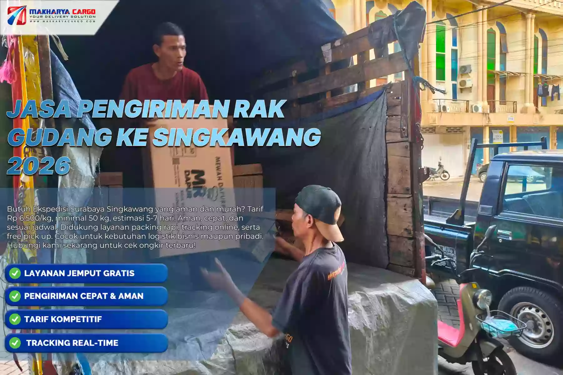 Jasa Pengiriman Rak Gudang ke Singkawang