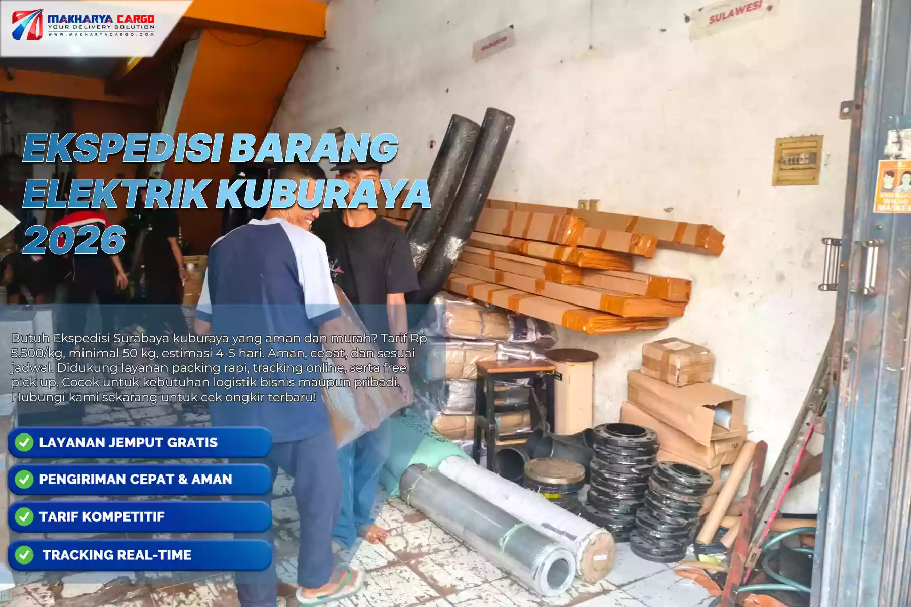 Ekspedisi Barang Elektrik Kuburaya