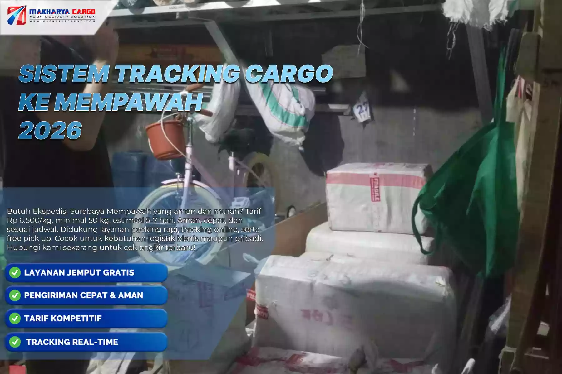Sistem Tracking Cargo ke Mempawah